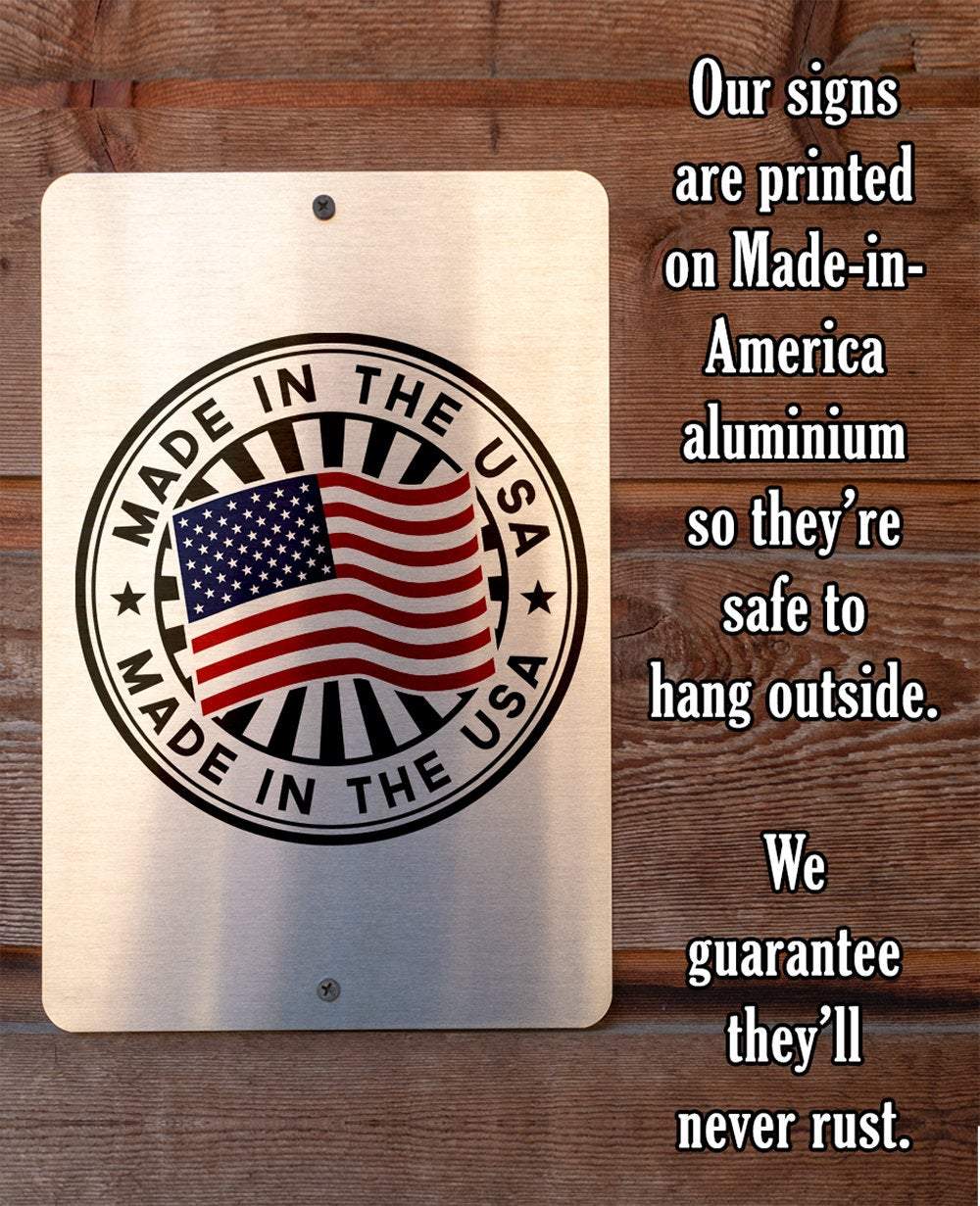 Astronaut Parking - Metal Sign