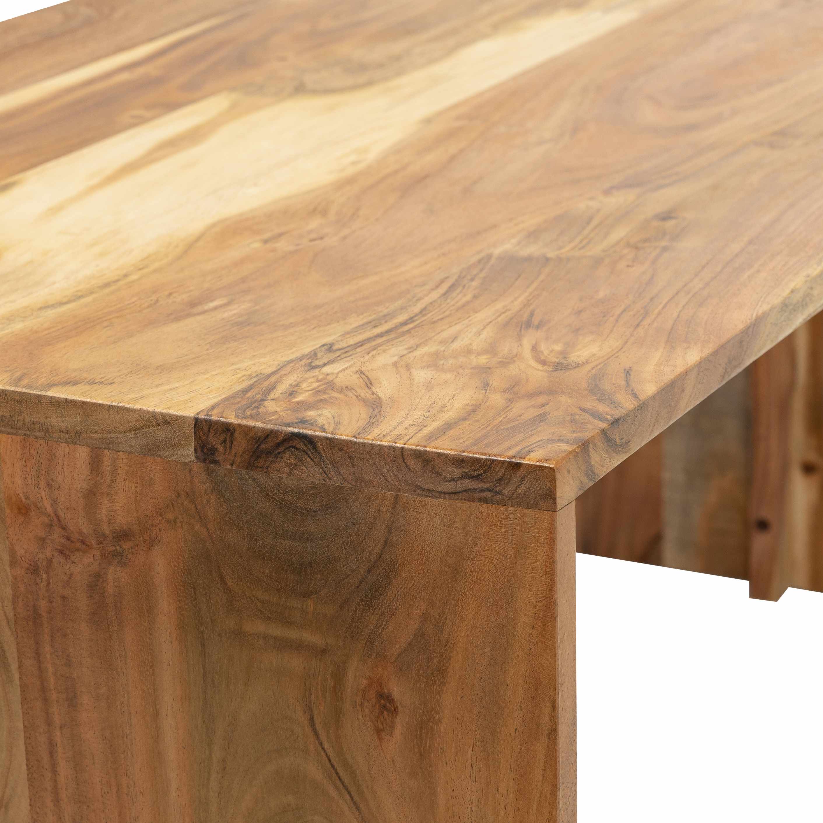 Atabayan Rectangle Wooden Coffee Table-1