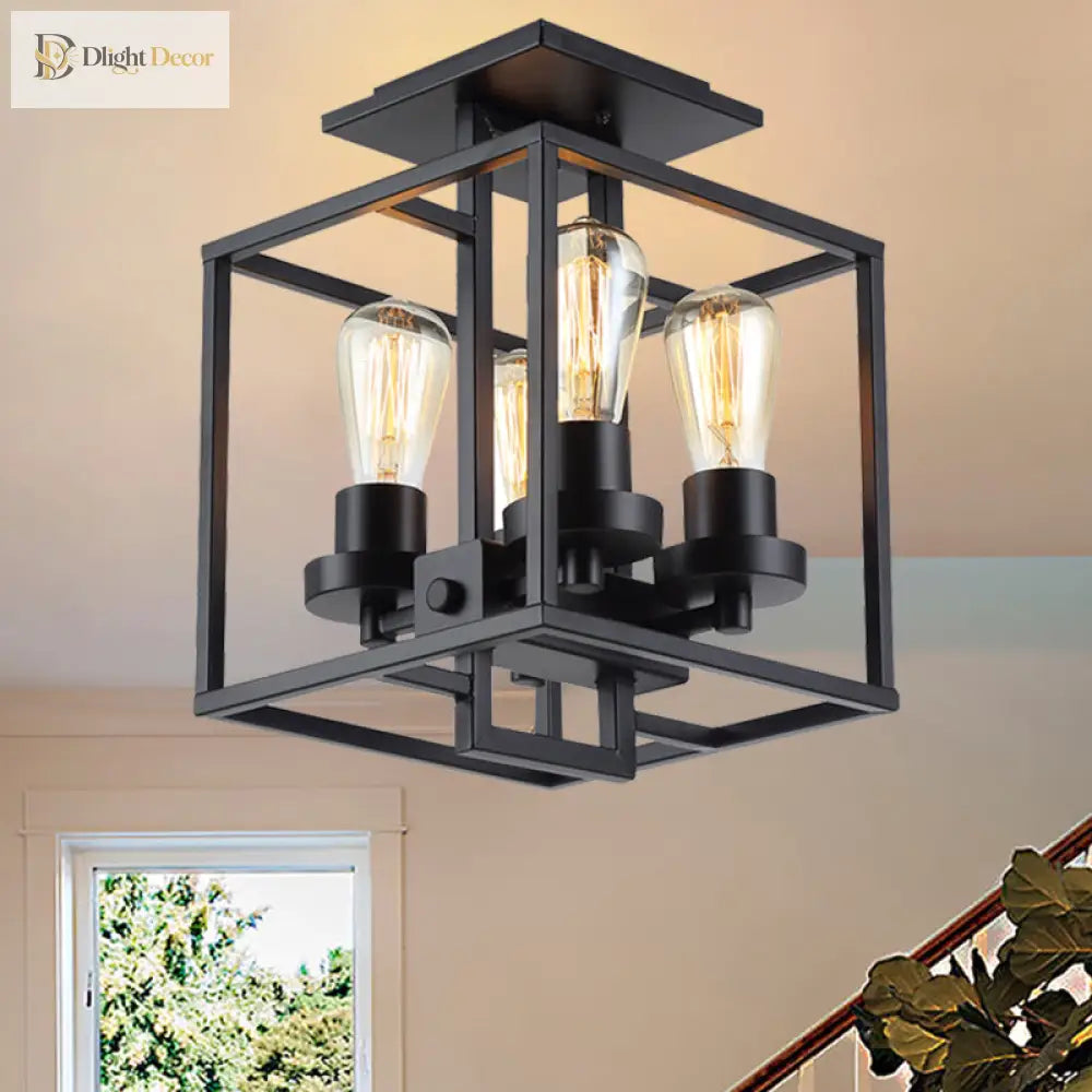 Aubrie Industrial Ceiling Light | Modern Interior Lighting