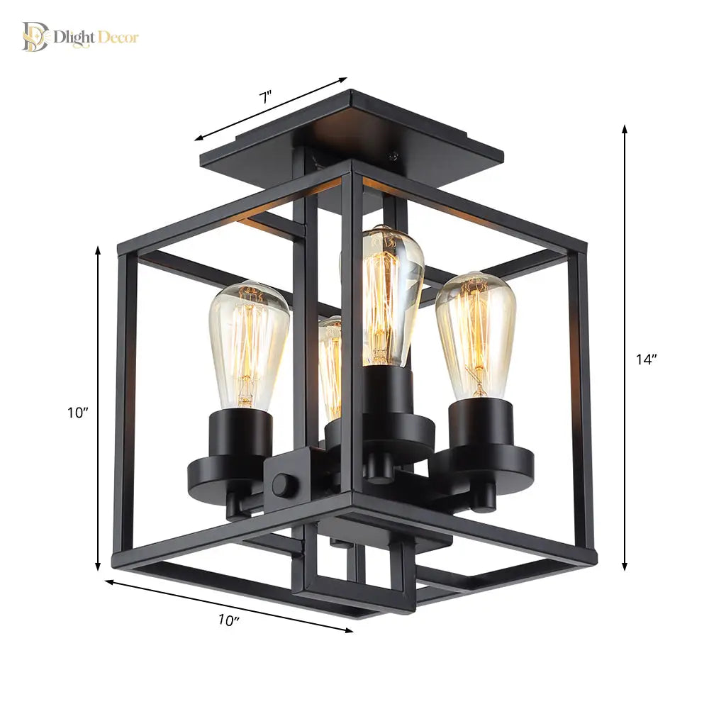 Aubrie Industrial Ceiling Light | Modern Interior Lighting