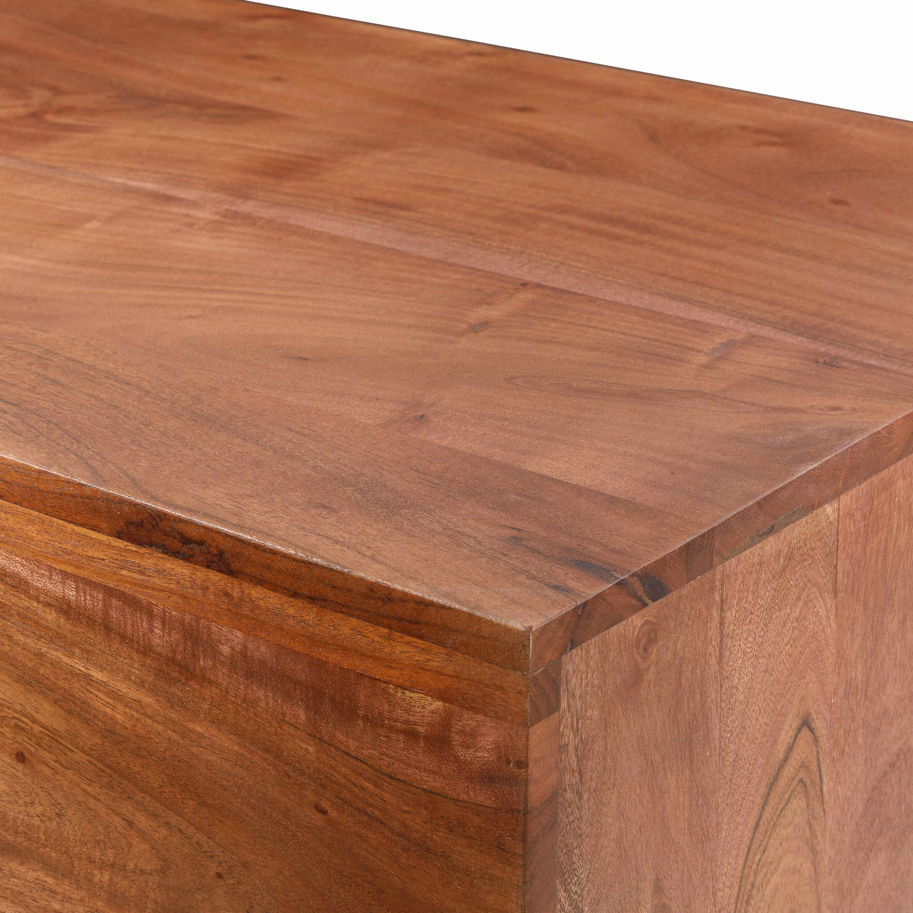 Aumbay Walnut Wooden Coffee Table-1