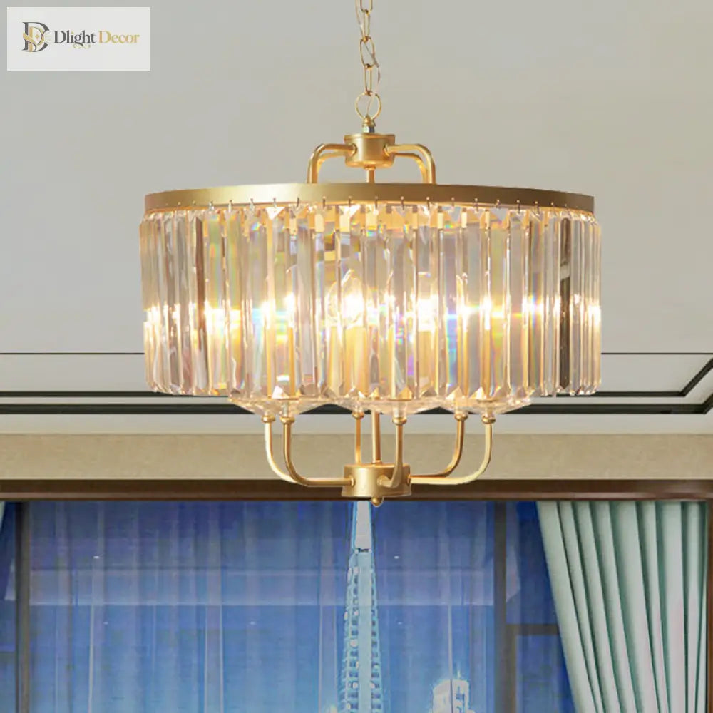 Aurora Gold Chandelier | Modern Dining Room Lighting