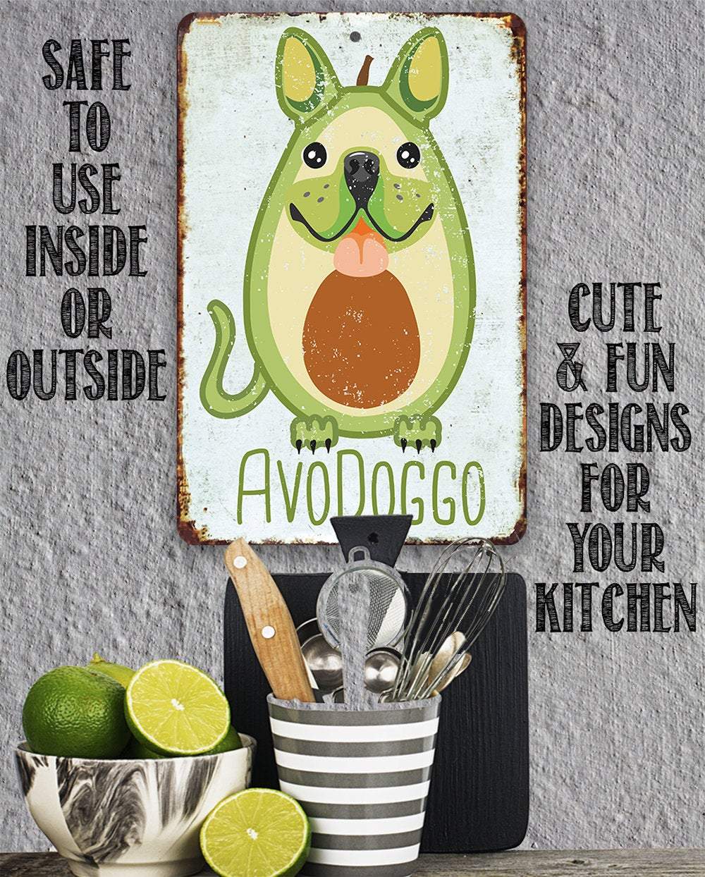 Avodoggo Cute - Metal Sign