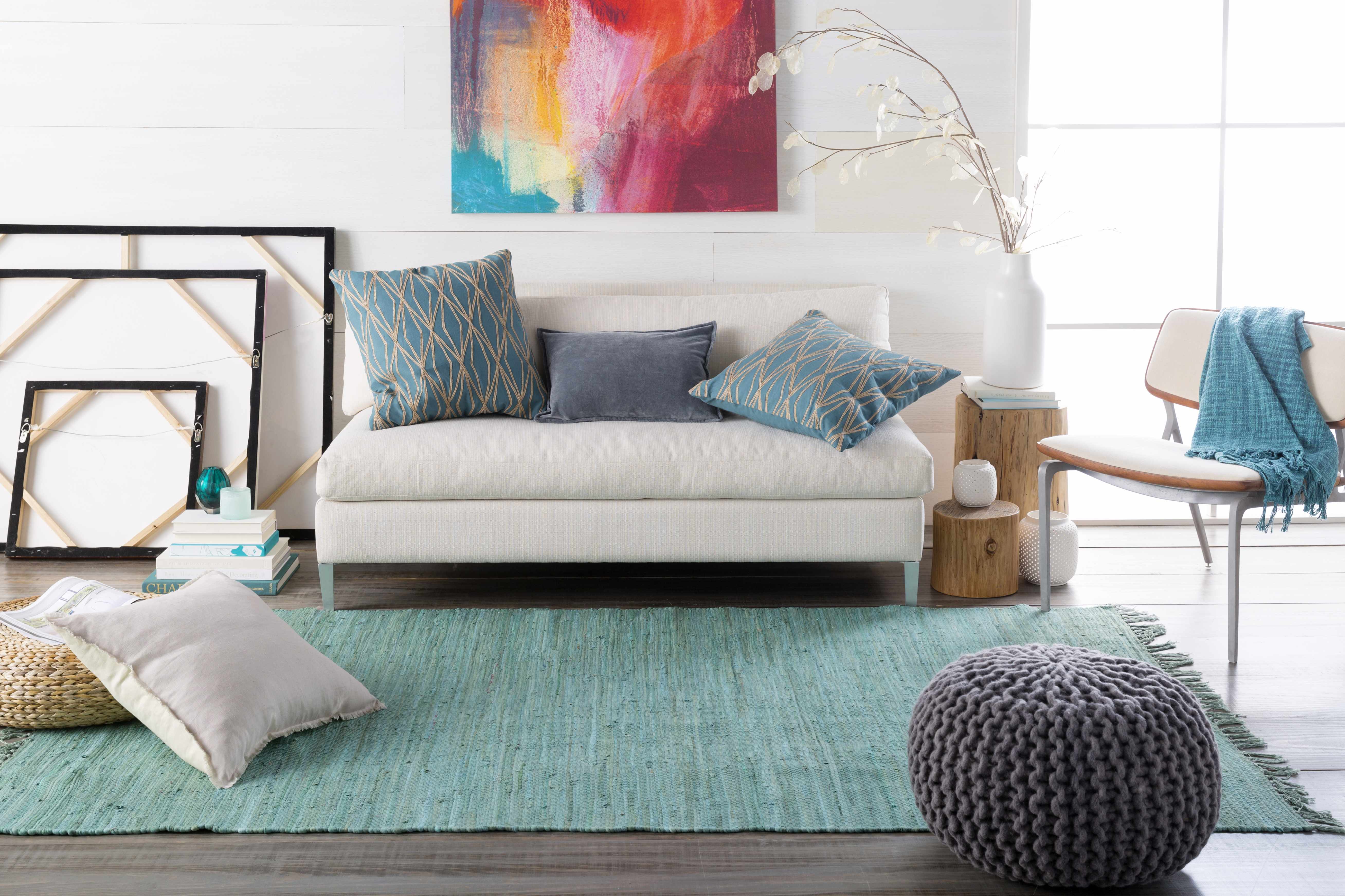 Issenheim Gray Cotton Pouf-1