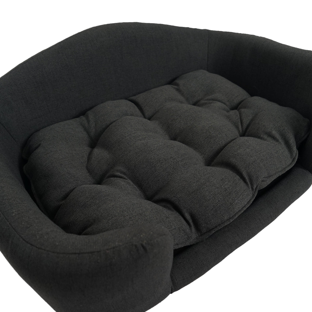 Elevated Dog Bed Frame for Small Dogs with Rubber Wood Legs