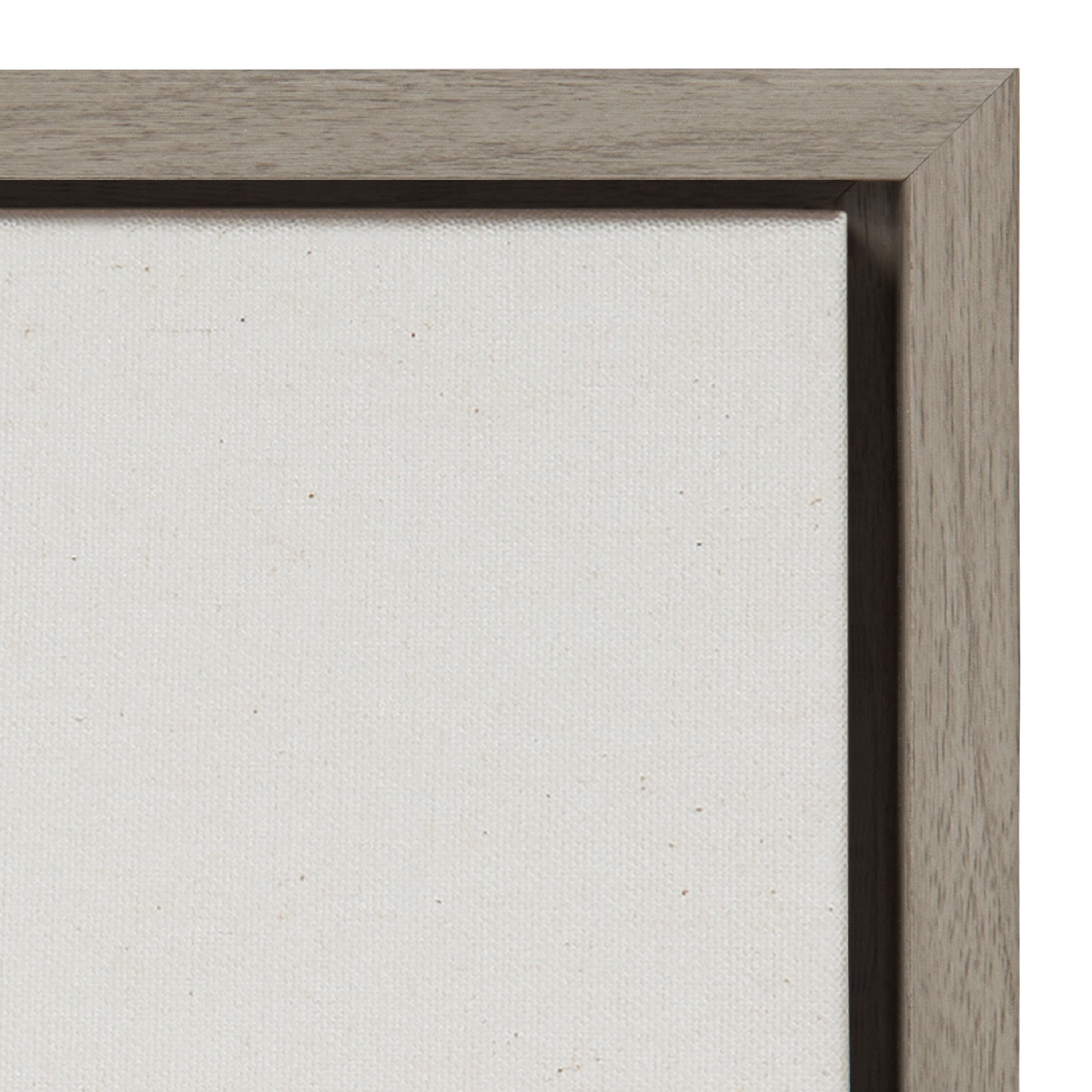 Sylvie Hey Dude Highland Cow Framed Linen Canvas by The Creative Bunch Studio