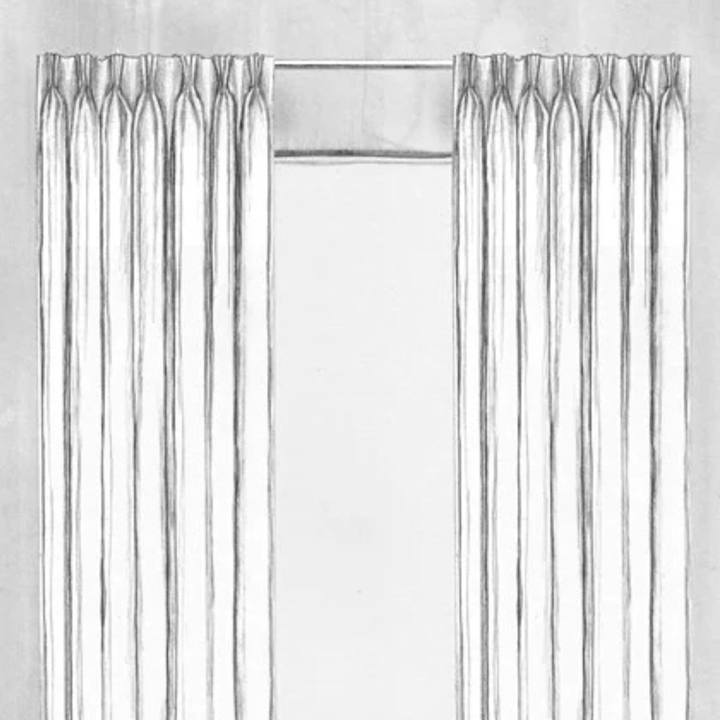 Custom Hand Block Print Linen Curtains