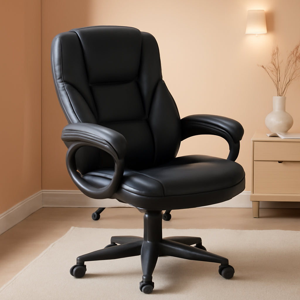 Office Executive Chair Black Lumbar Support Desk Chair