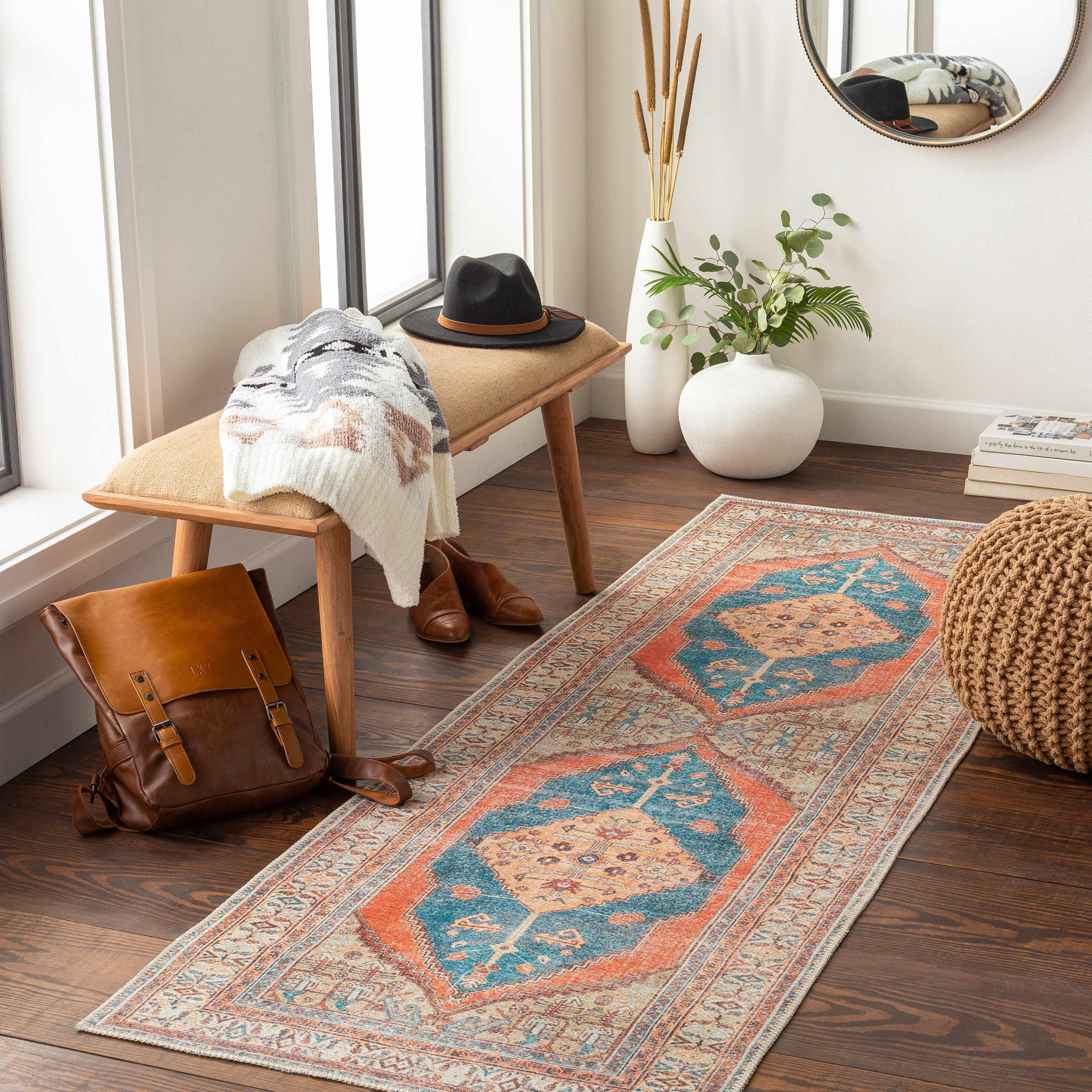 Baganga Washable Area Rug - Clearance - PRHOMZ