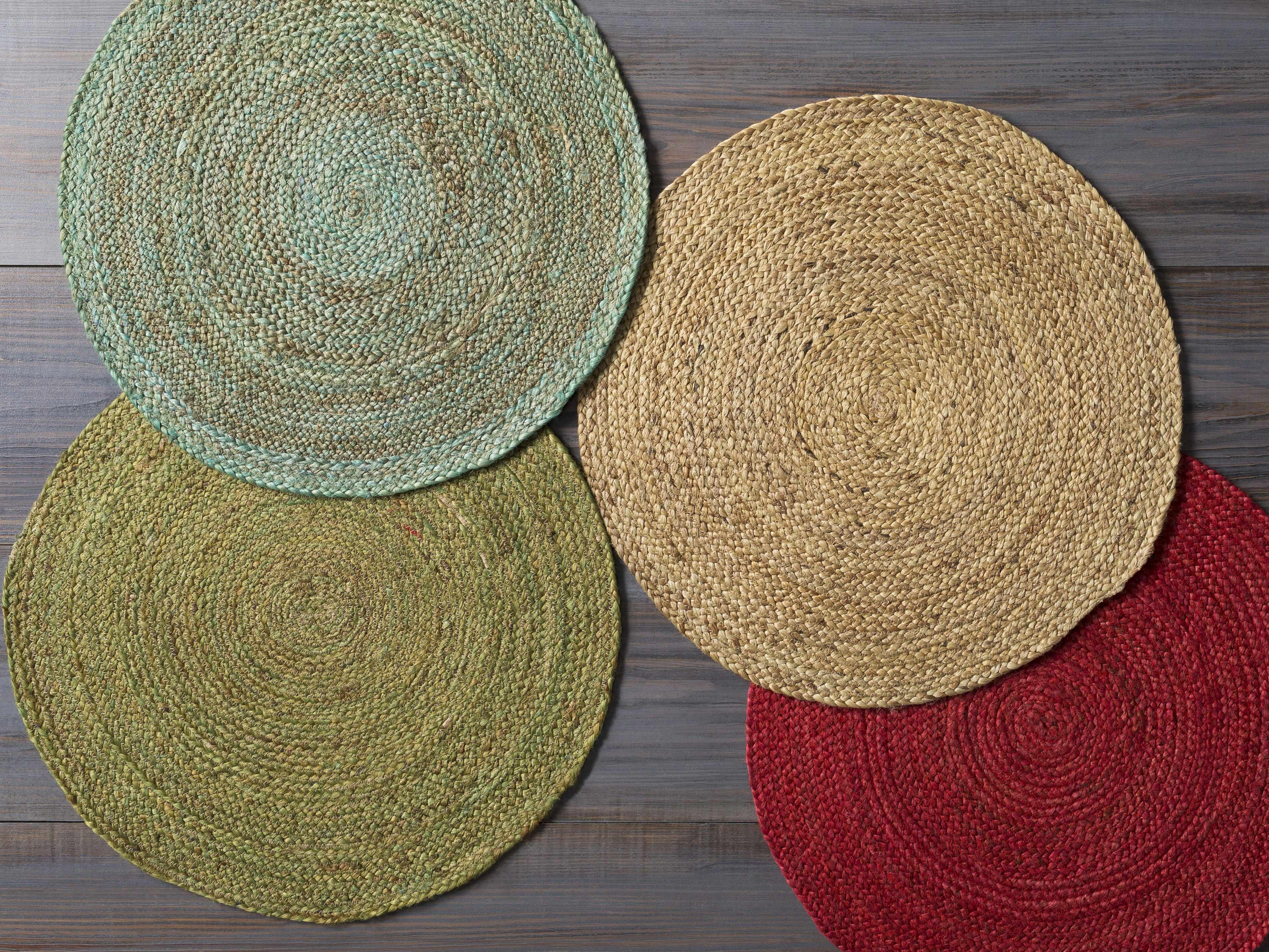 Barksdale Green Hand Woven Jute - Clearance - PRHOMZ