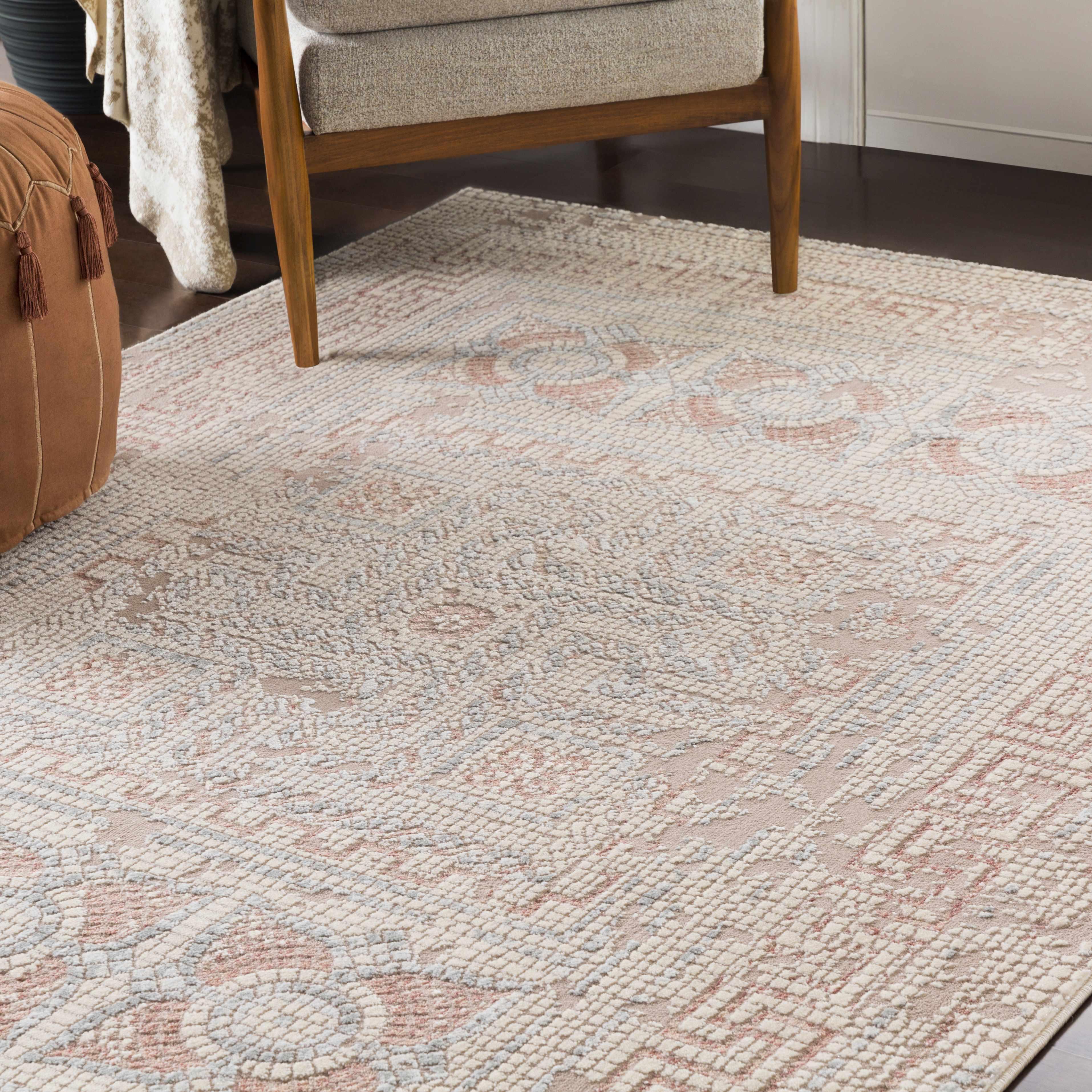 Terlingua Blush Greek Mosaic Carpet - Clearance - PRHOMZ