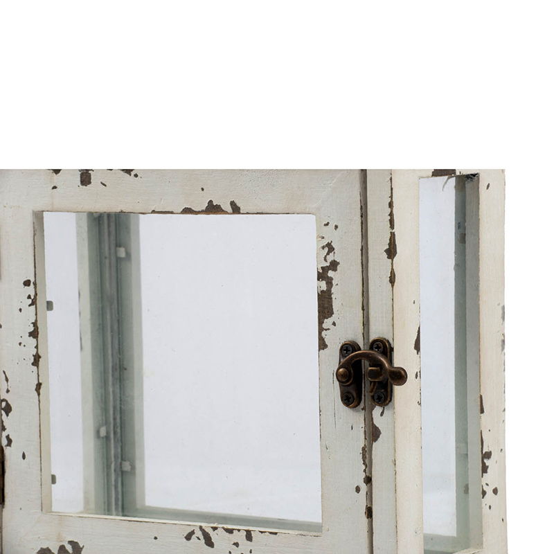 Wooden Candle Lantern Decorative Set of Two for Indoor and Outdoor Use