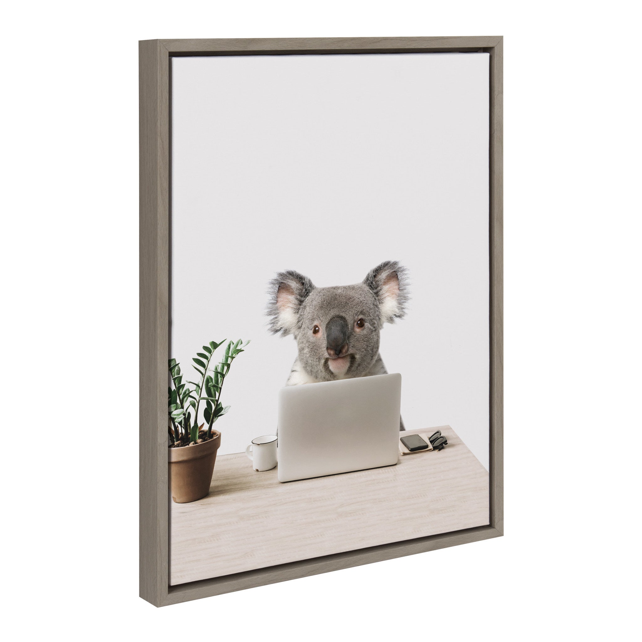 Sylvie Kevin is my name, Marketing is my game Framed Canvas by The Creative Bunch Studio