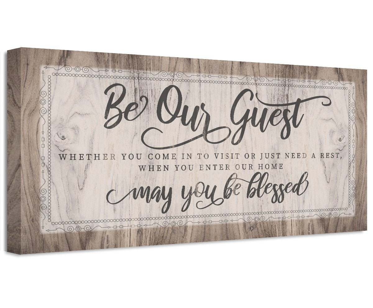 Be Our Guest May You Be Blessed - Canvas