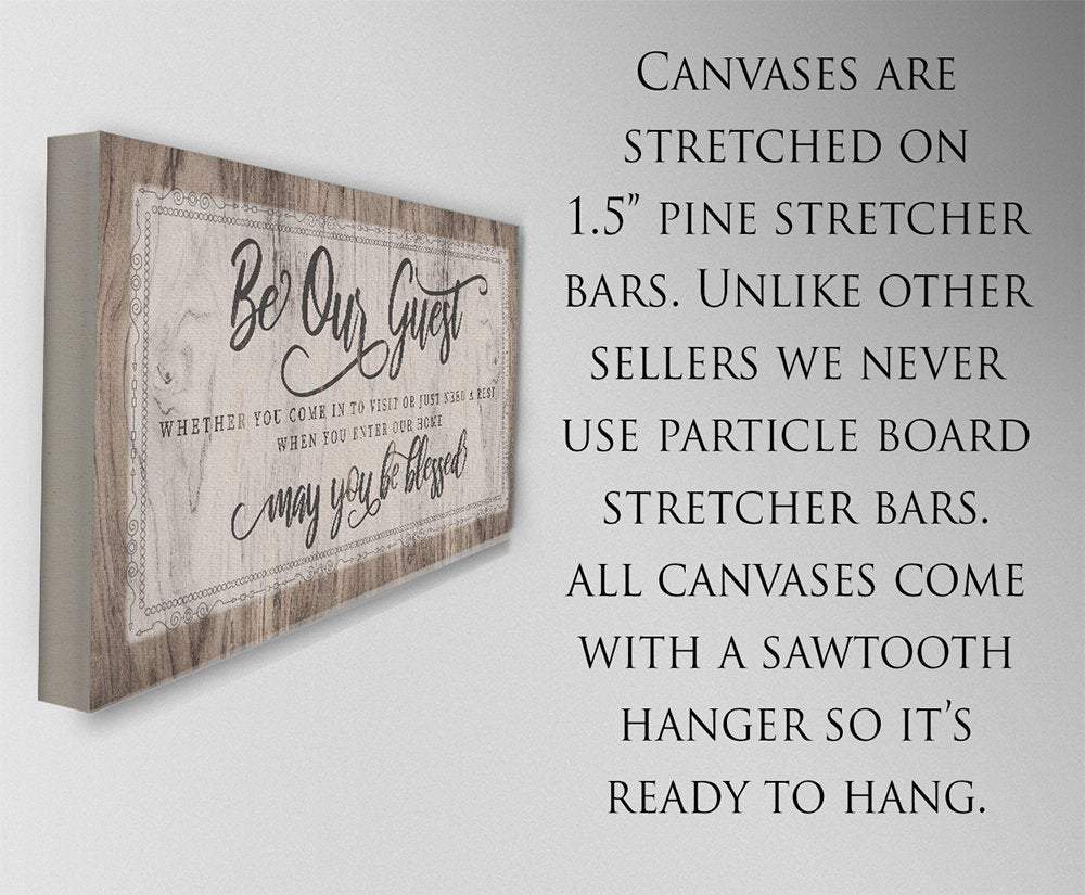 Be Our Guest May You Be Blessed - Canvas