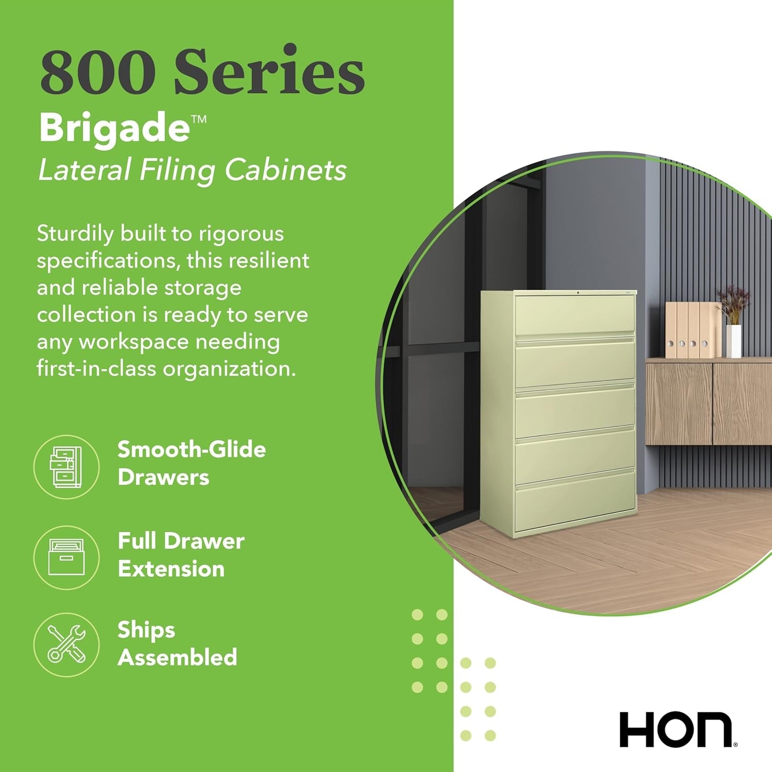 Putty 5 Drawer Lateral File Cabinet With Lock Office Filing