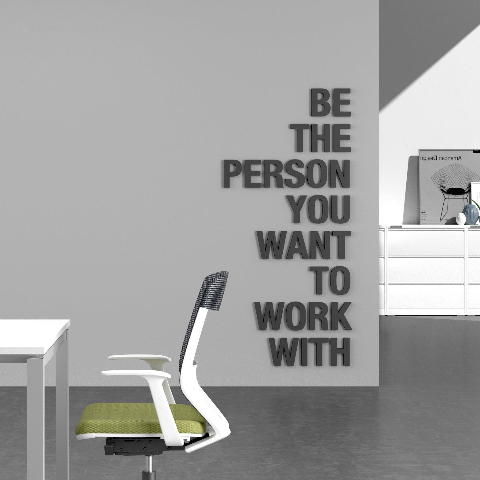 Be the Person 3D Office Wall Decor - PRHOMZ