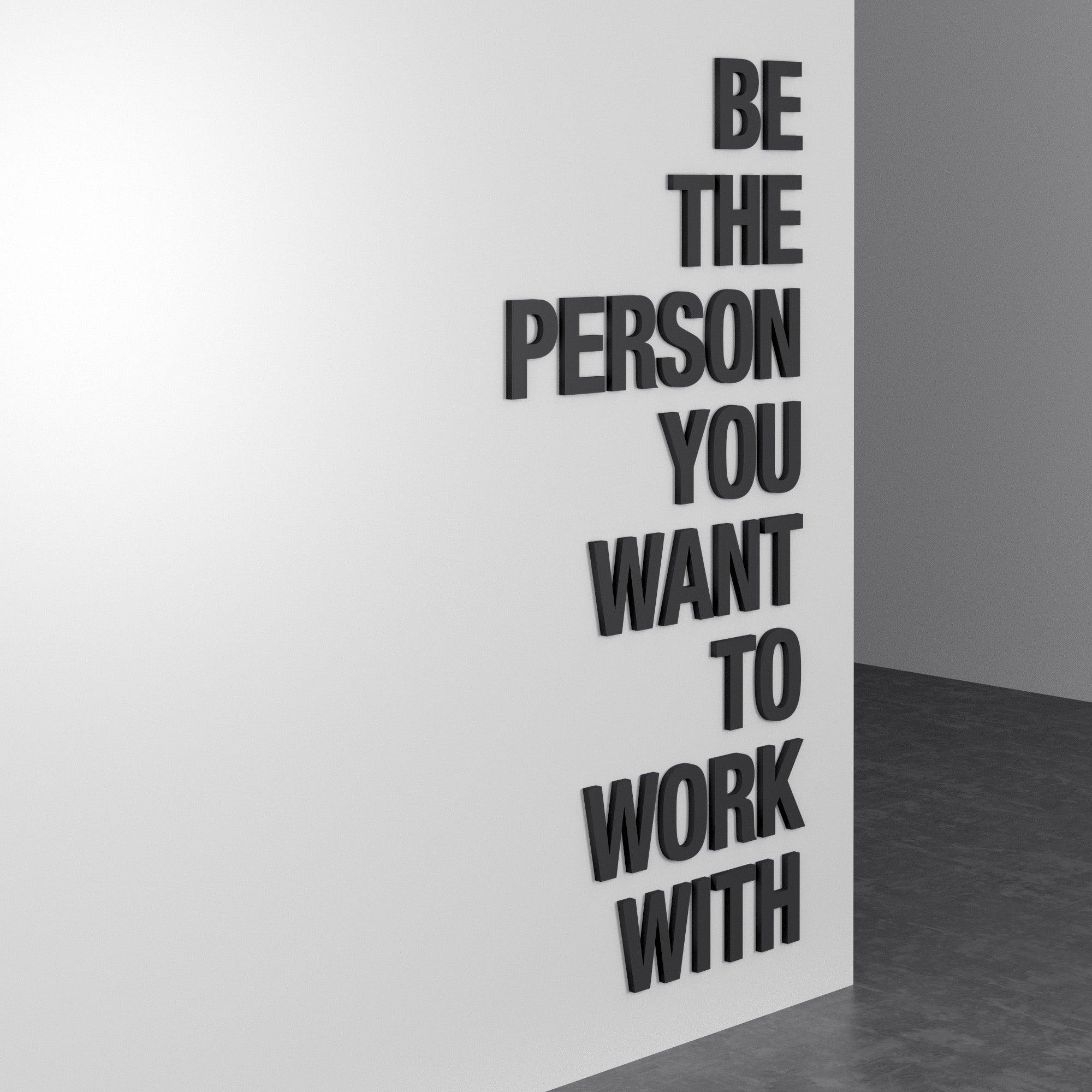 Be the Person 3D Office Wall Decor - PRHOMZ