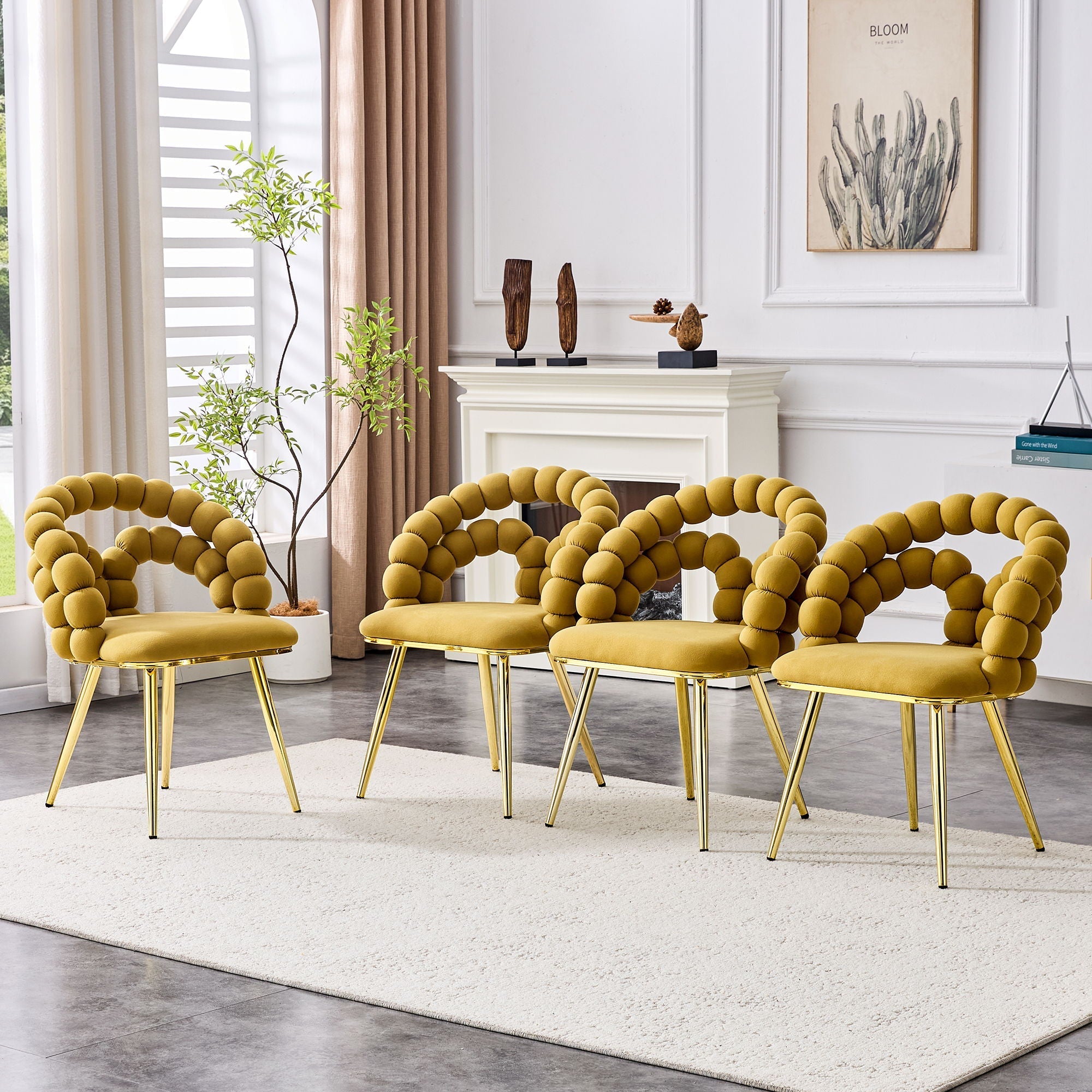 Puffy Bubble Ball Chain Chairs for Dining Room