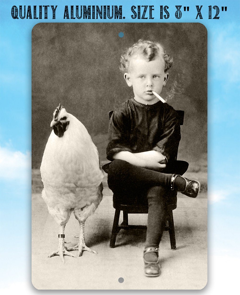 Bizarre Strange Weird Boy - Metal Sign