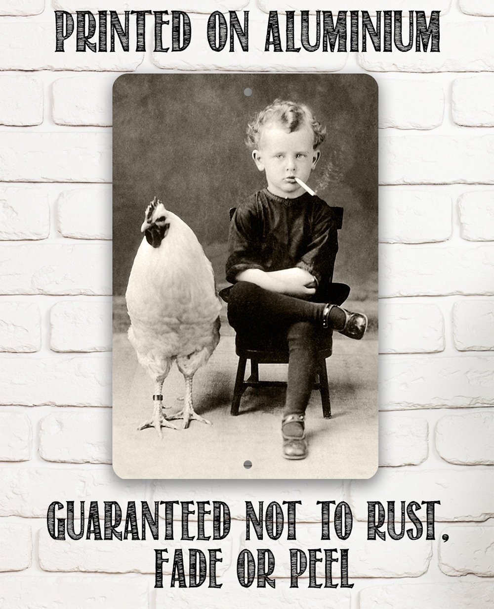 Bizarre Strange Weird Boy - Metal Sign