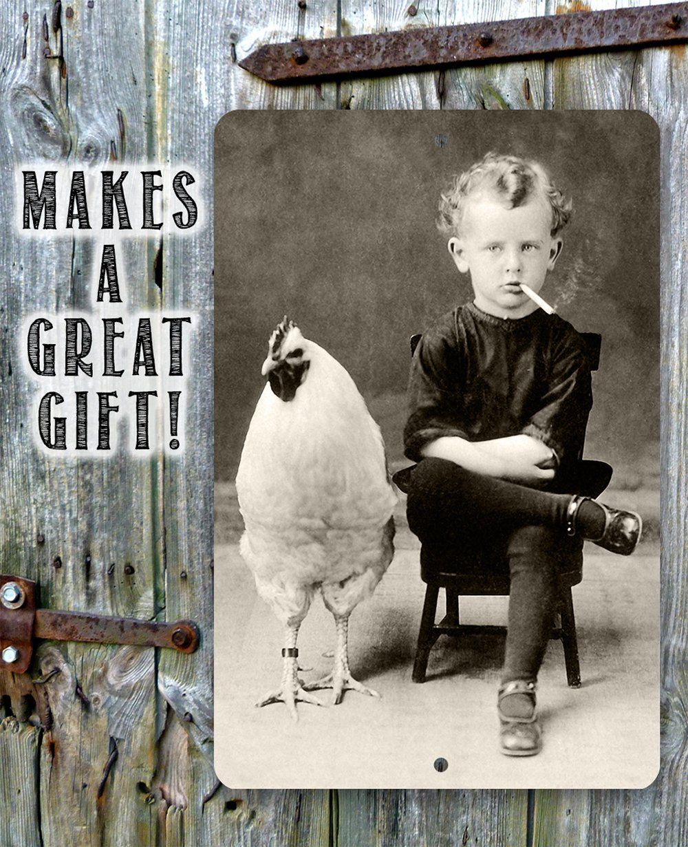 Bizarre Strange Weird Boy - Metal Sign