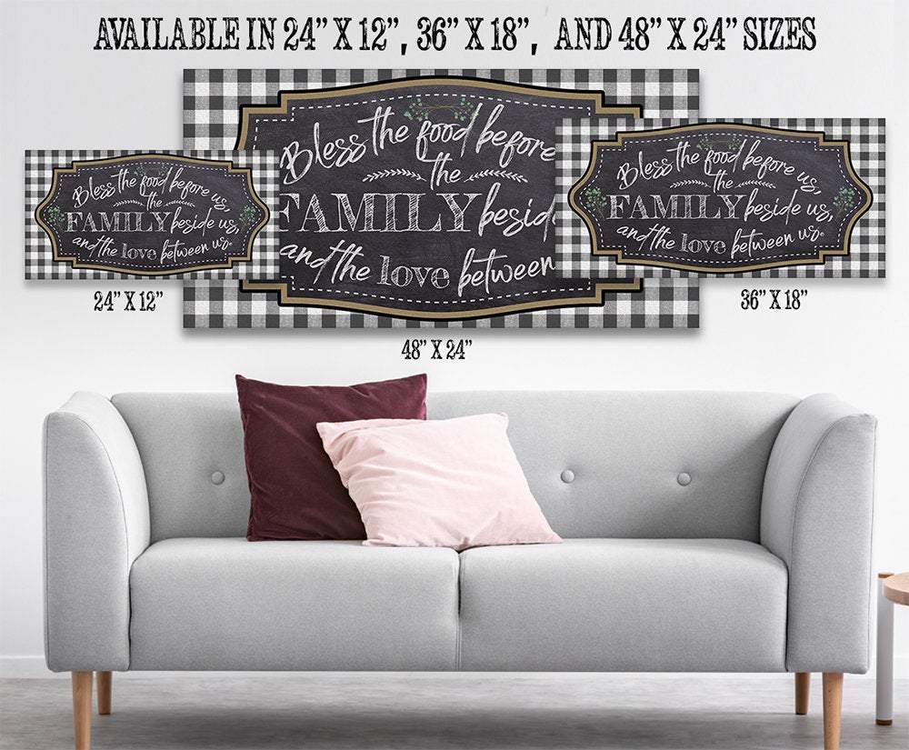 Bless The Food Before Us - Canvas