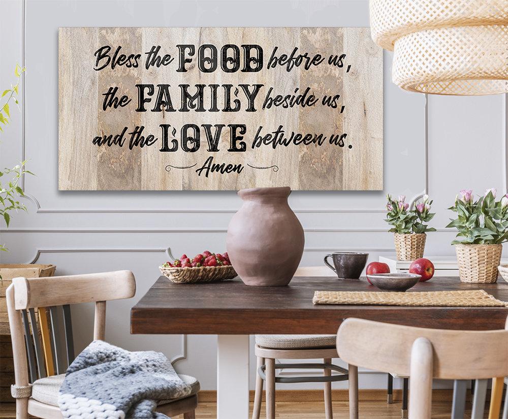Bless The Food Before Us 2 - Canvas