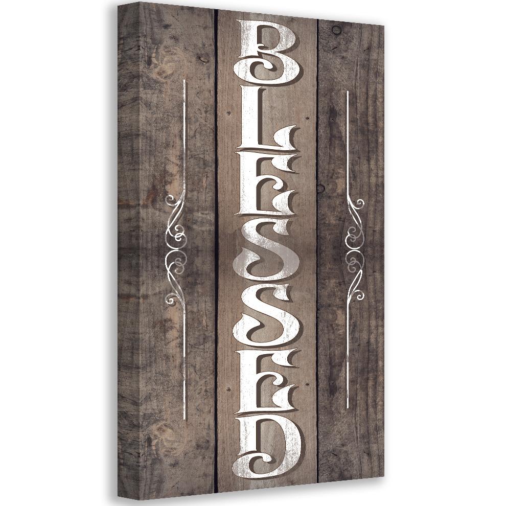 Blessed - Vertical - Canvas