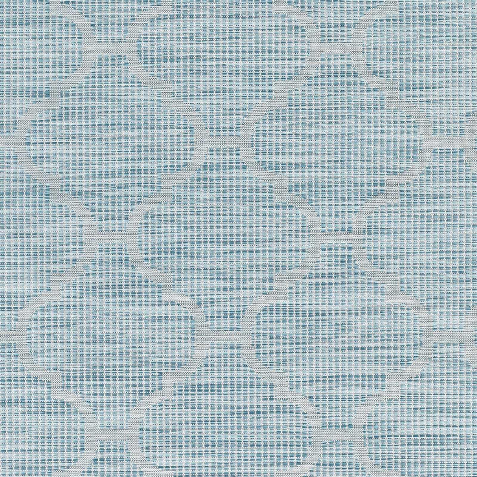 Unique Outdoor Trellis Area Rug, Aquamarine - Clearance - PRHOMZ