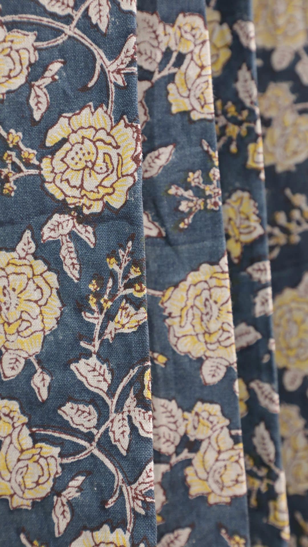 Indian Artisan Pure Linen Boho Curtains - Rameshwaram