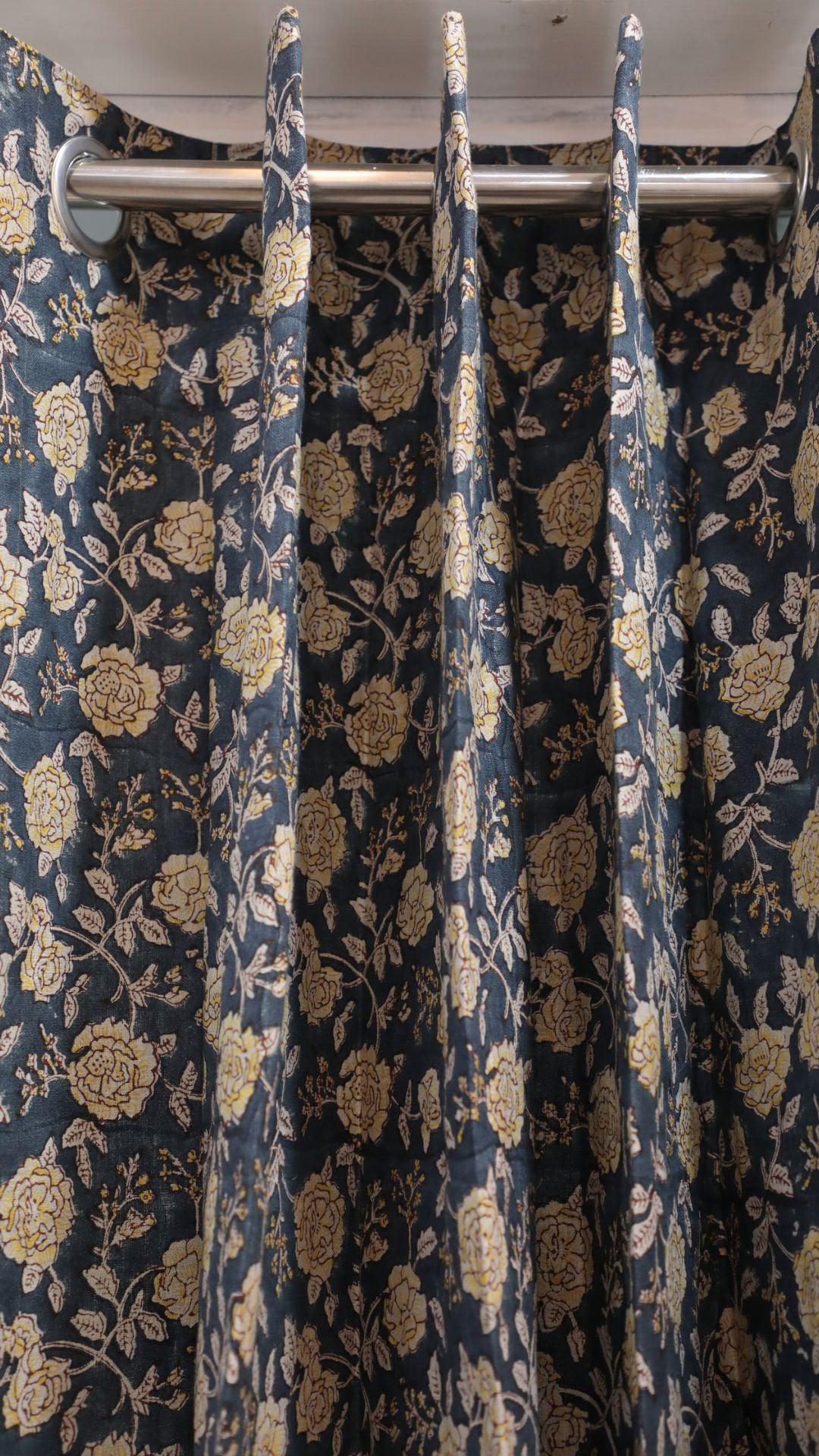 Indian Artisan Pure Linen Boho Curtains - Rameshwaram