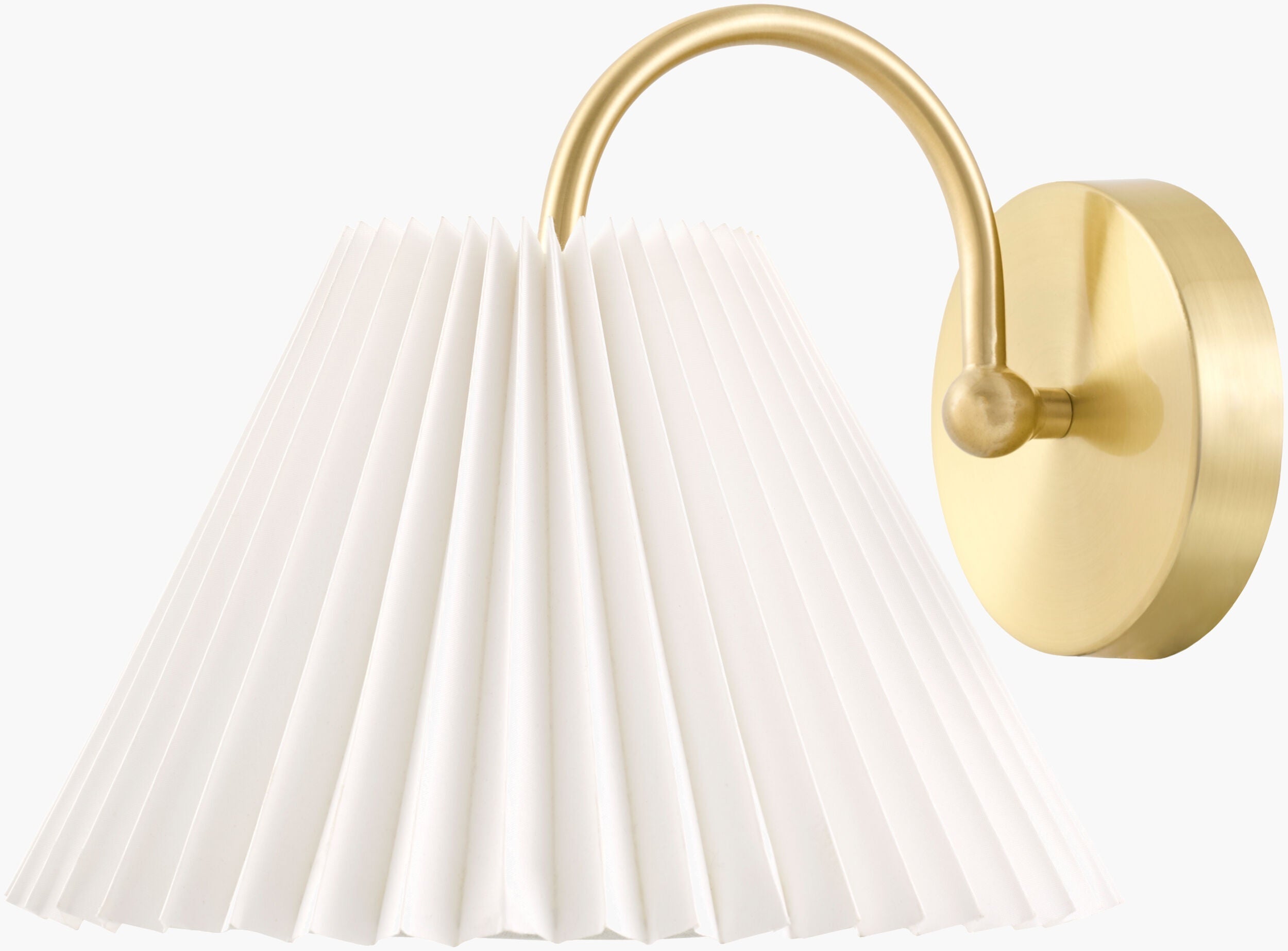White Traditional Wall Sconce with linen details for hallway or bedroom lighting-0