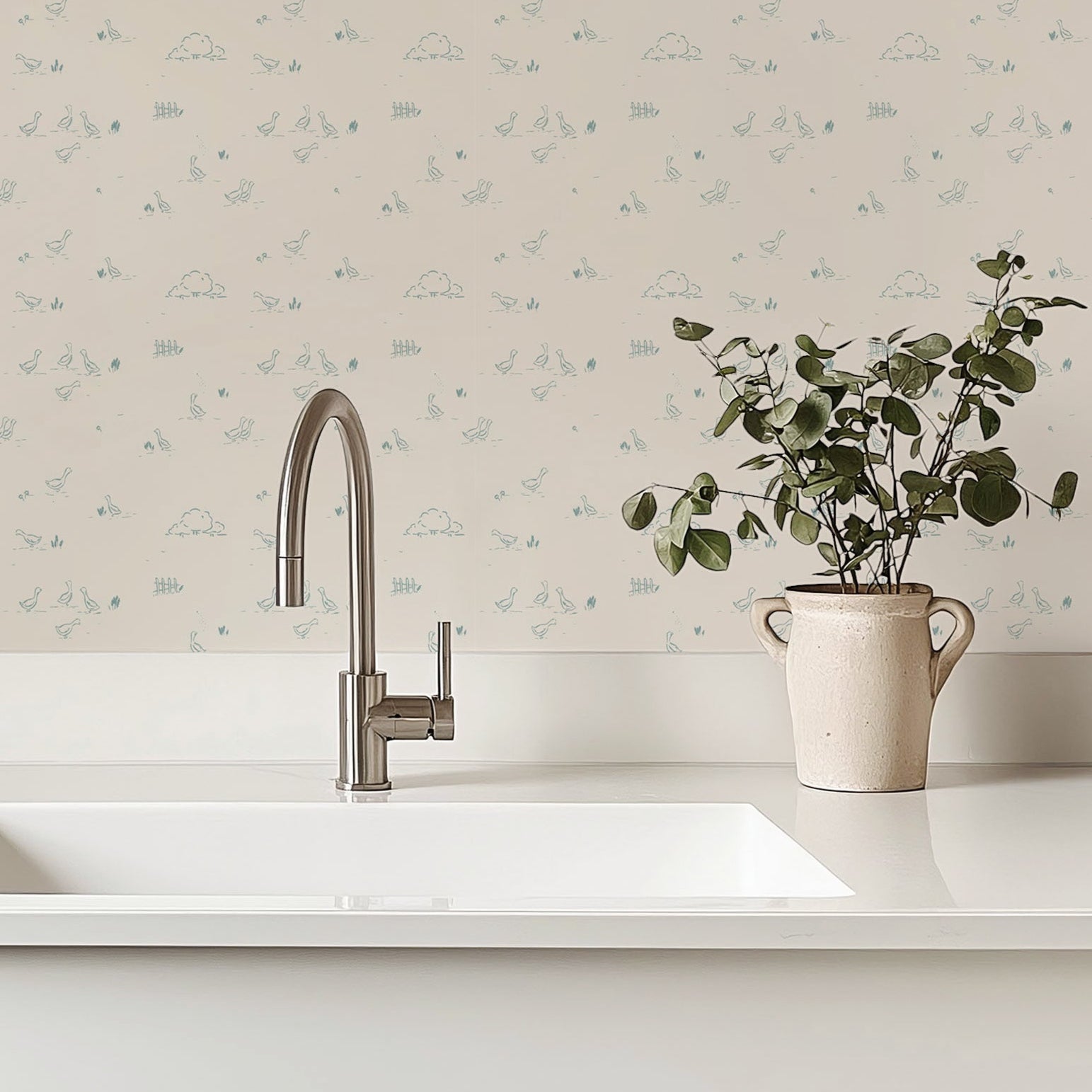 Ollie Wallpaper by Megan Cabaj