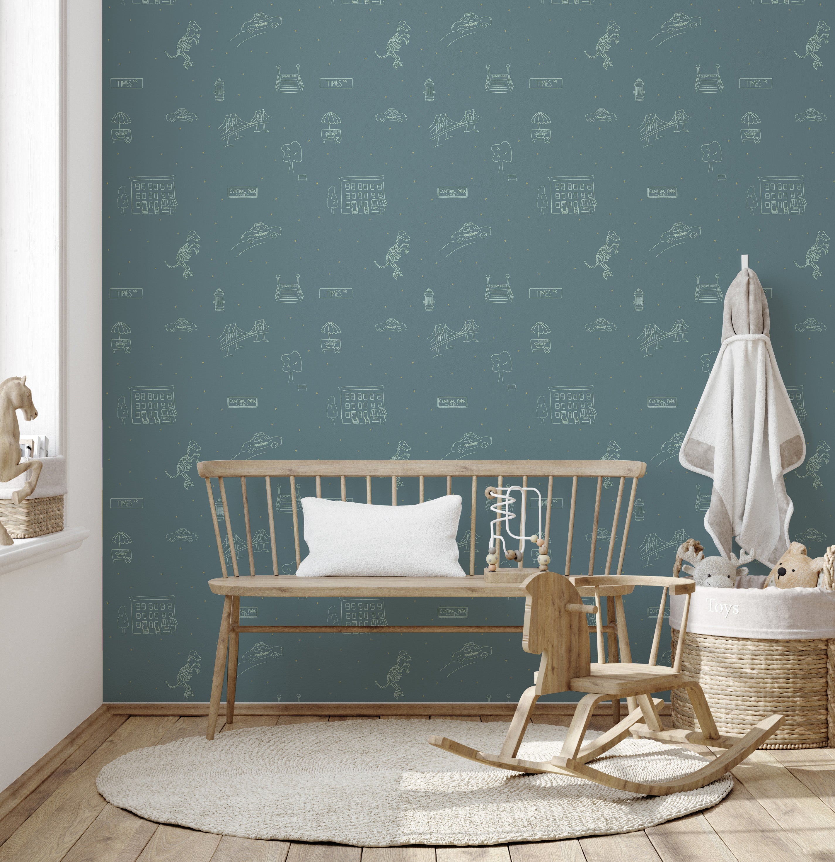 Manhattan Wallpaper by The Lil Dills Shop
