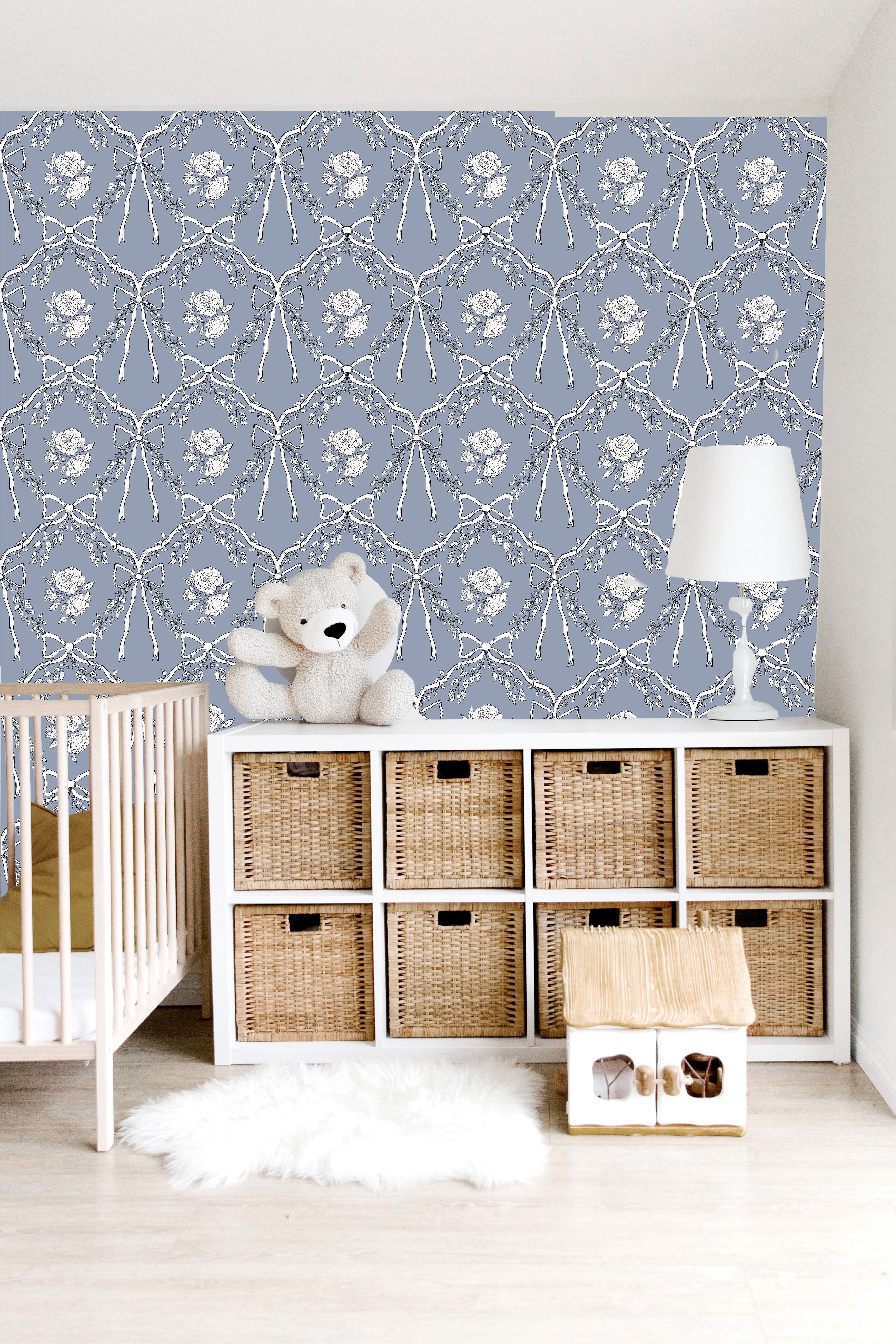 Lysa Wallpaper by Painted Hawk Design