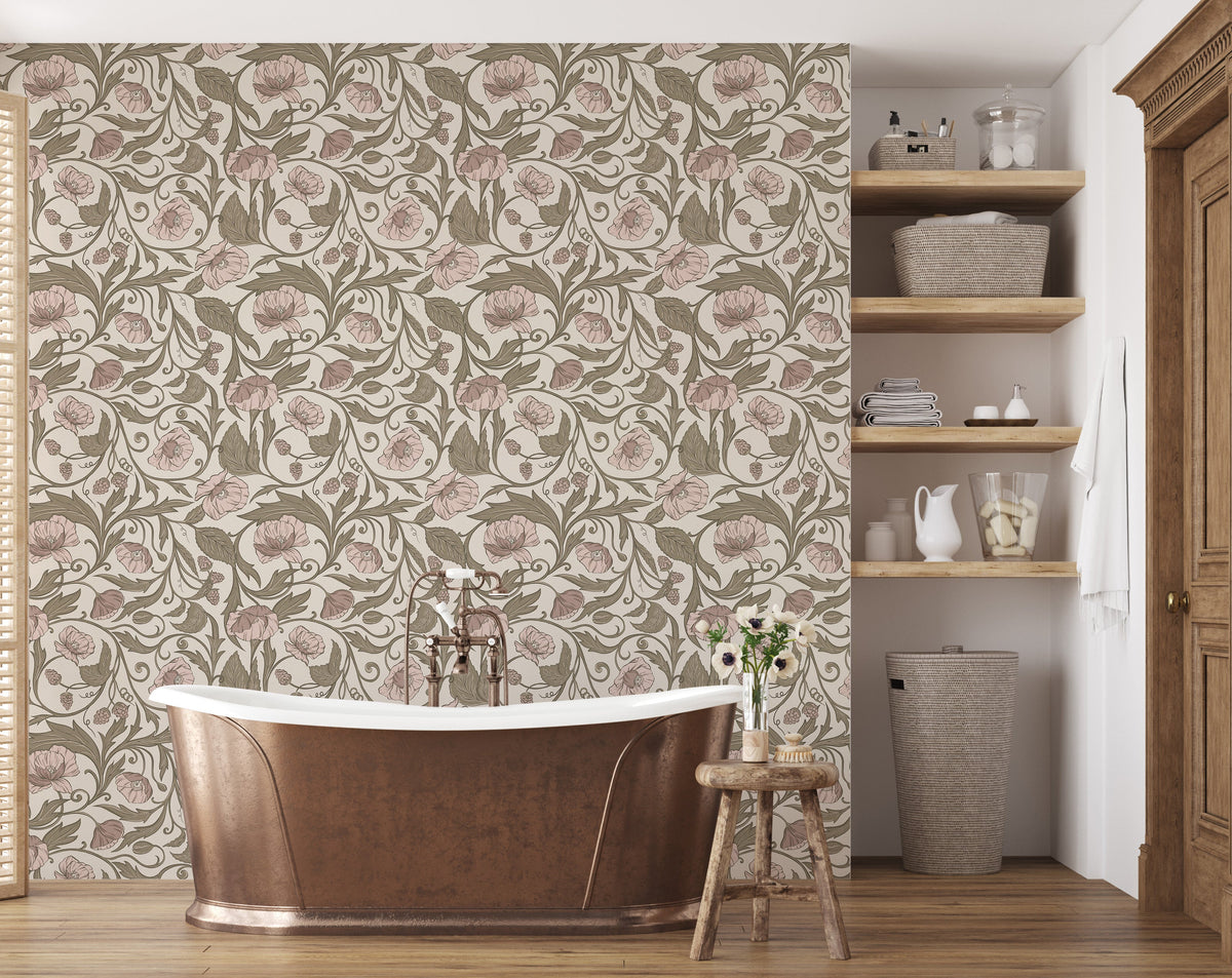 Sigrid Wallpaper by Wirihana Design