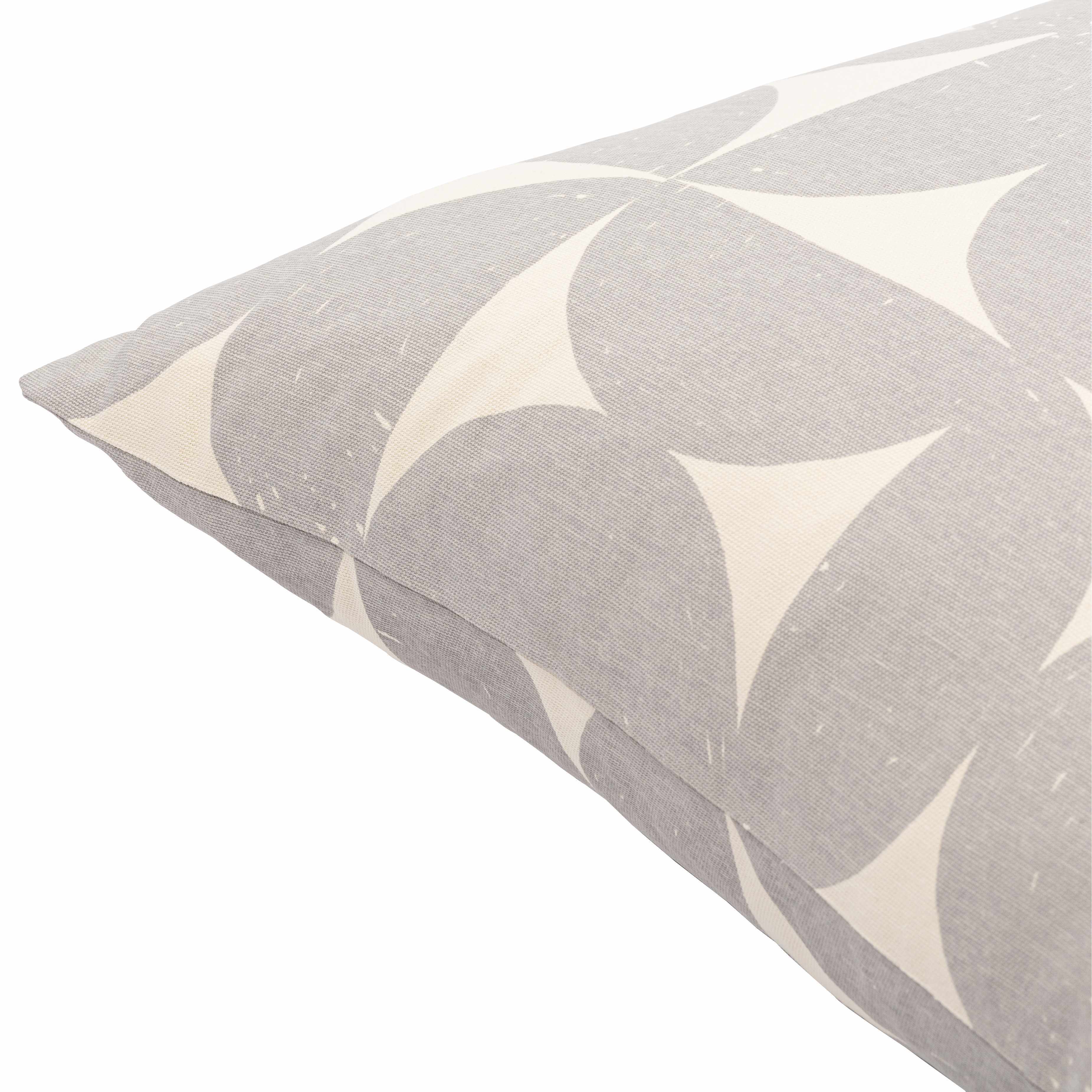 Bungabon Grey Geometric Pattern Throw Pillow-1