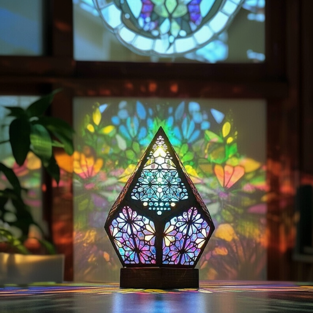 Bohemian Wooden Table Lamp-3