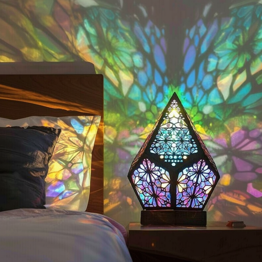 Bohemian Wooden Table Lamp-4