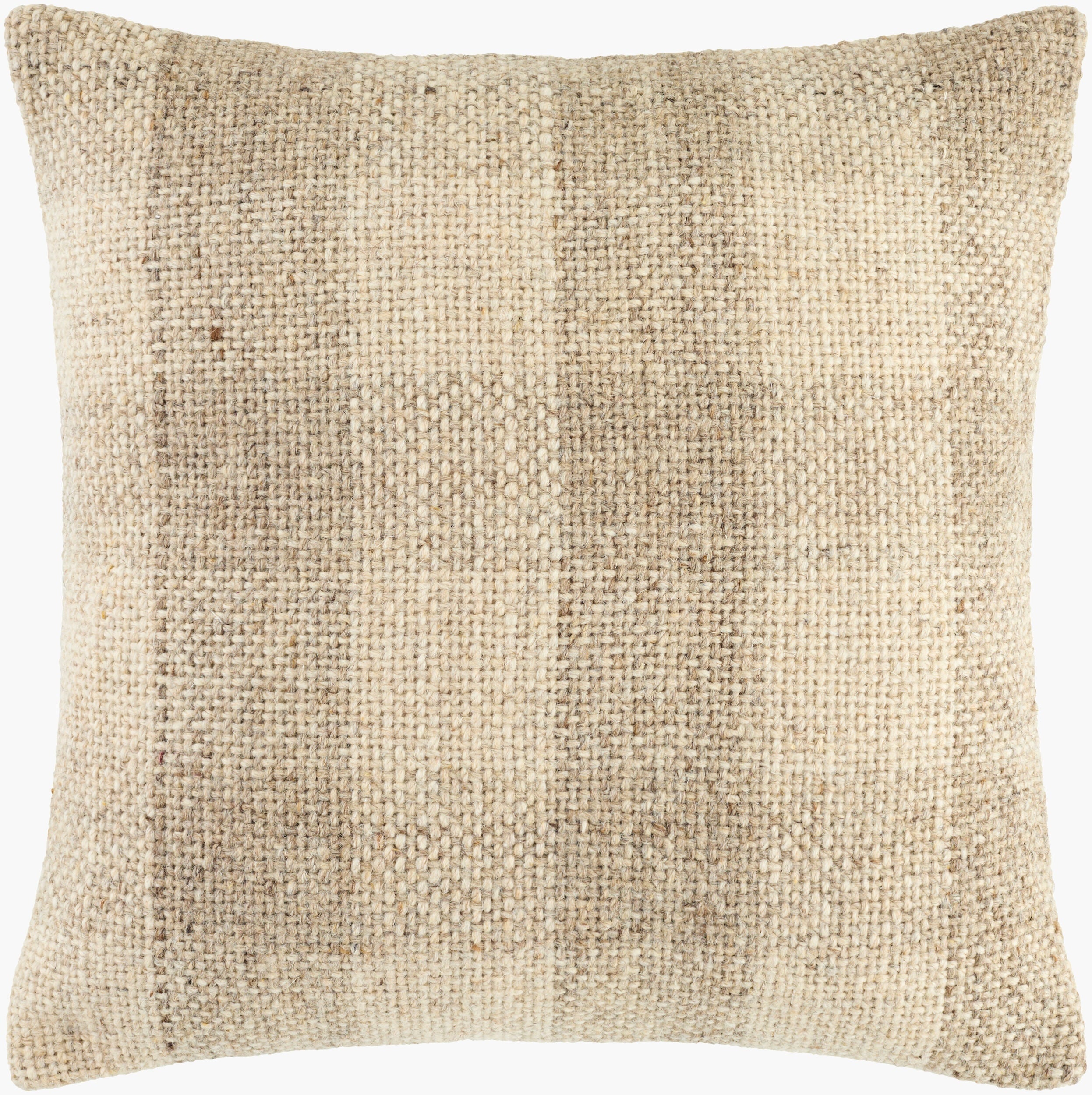Tan Modern Accent Pillow with global details for sofa bed or accent chair-0