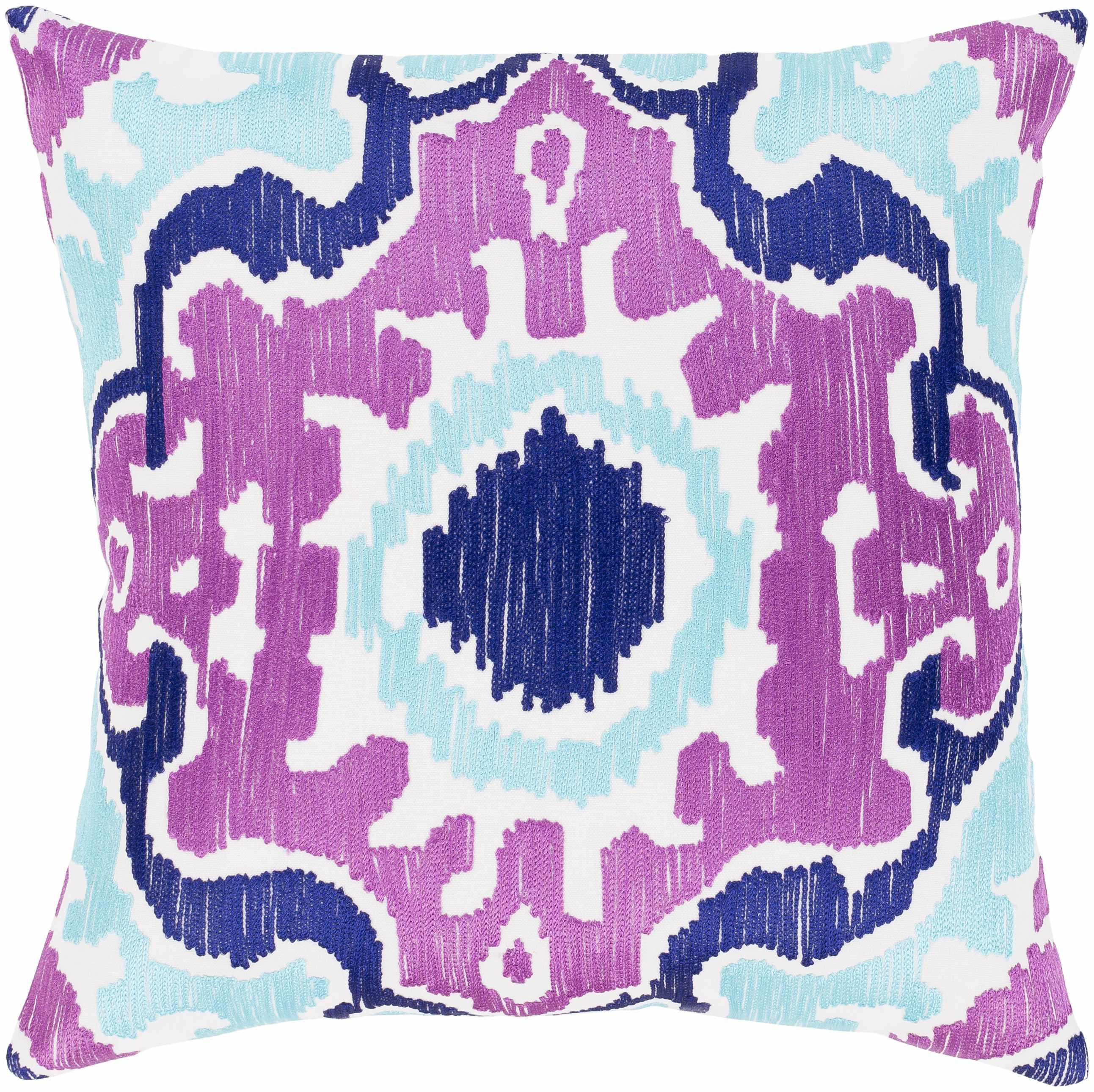 Botesdale Purple Blue Geometric Throw Pillow - Clearance - PRHOMZ