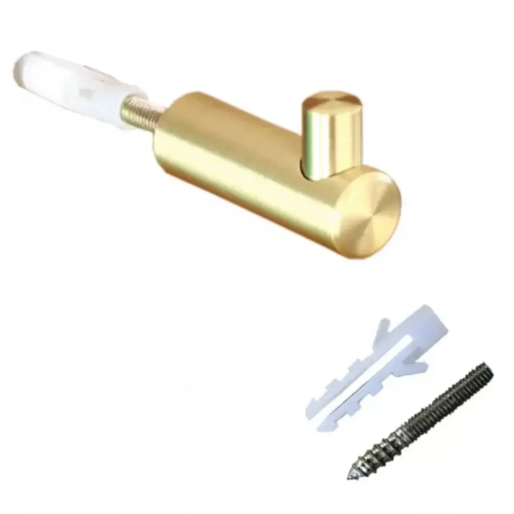 Brass Wall Hook – Gold and Black Towel Hanger for Bathroom, Kitchen, and Bedroom Storage