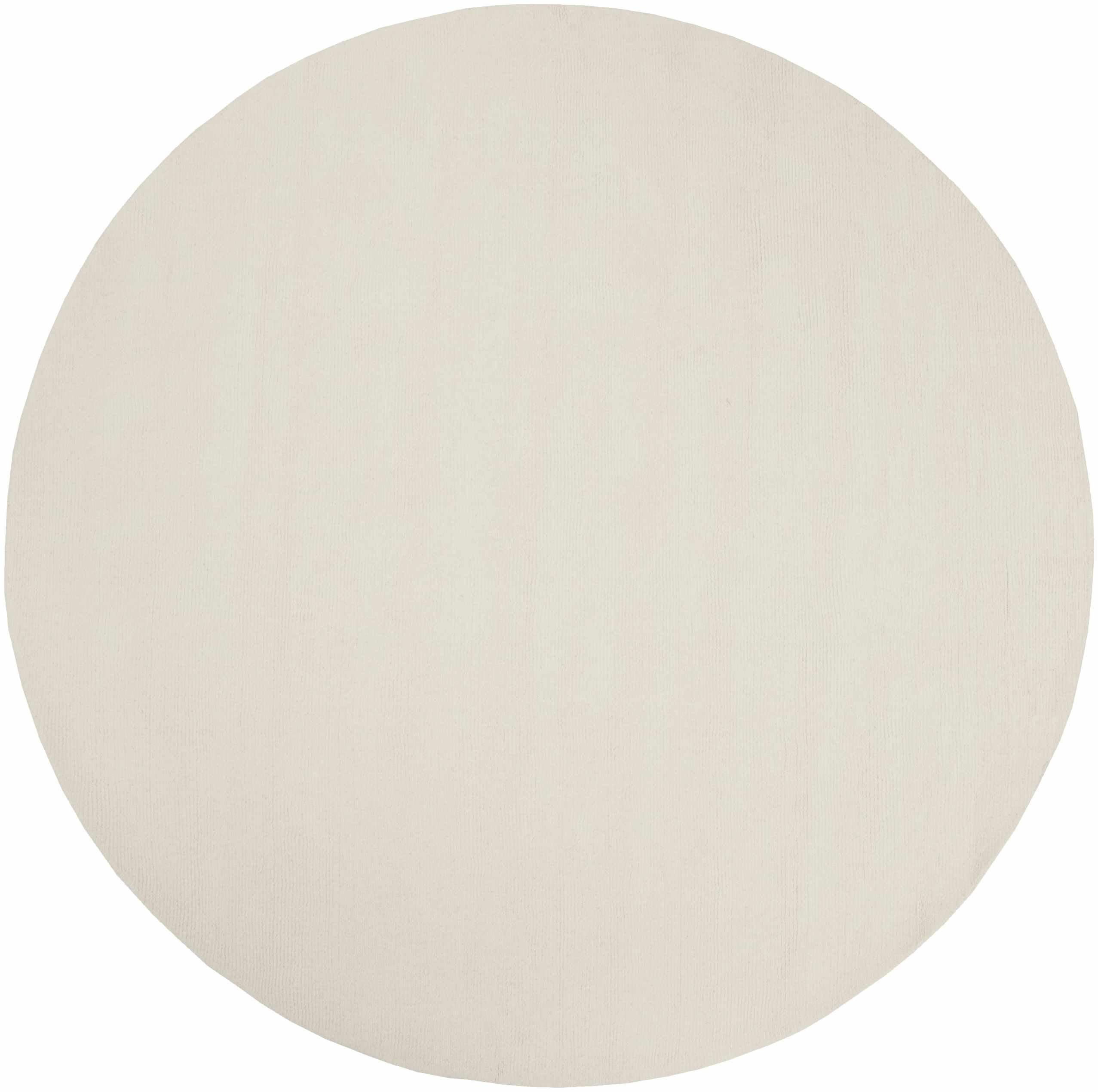 Brockton Solid Wool Light Beige Area Rug - PRHOMZ