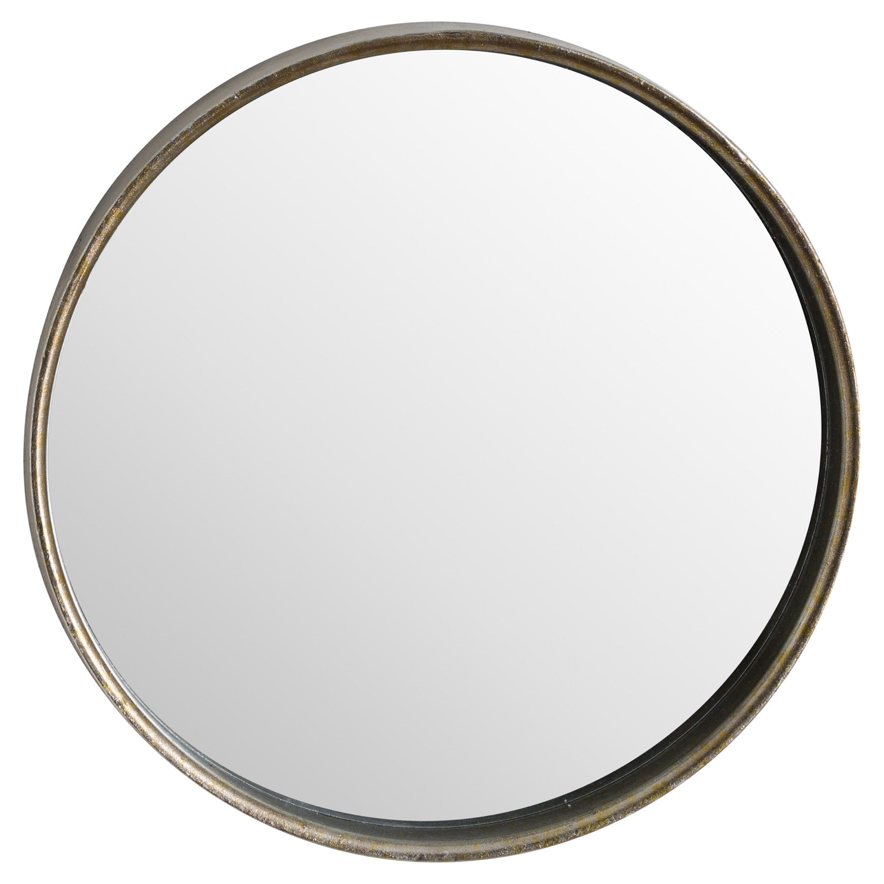 Bronze Narrow Edged Wall Mirror 40cm-0