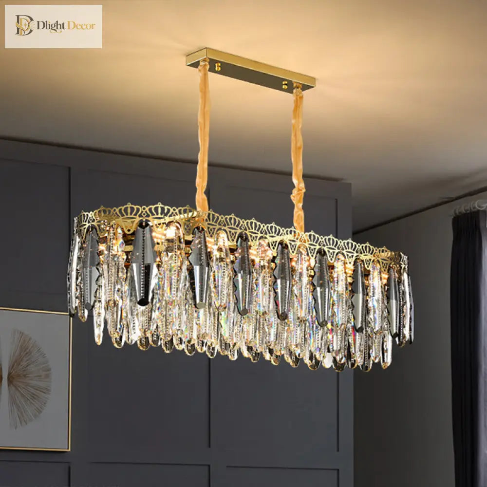 Brynlee Crystal Chandelier | Modern Dining Room Lighting