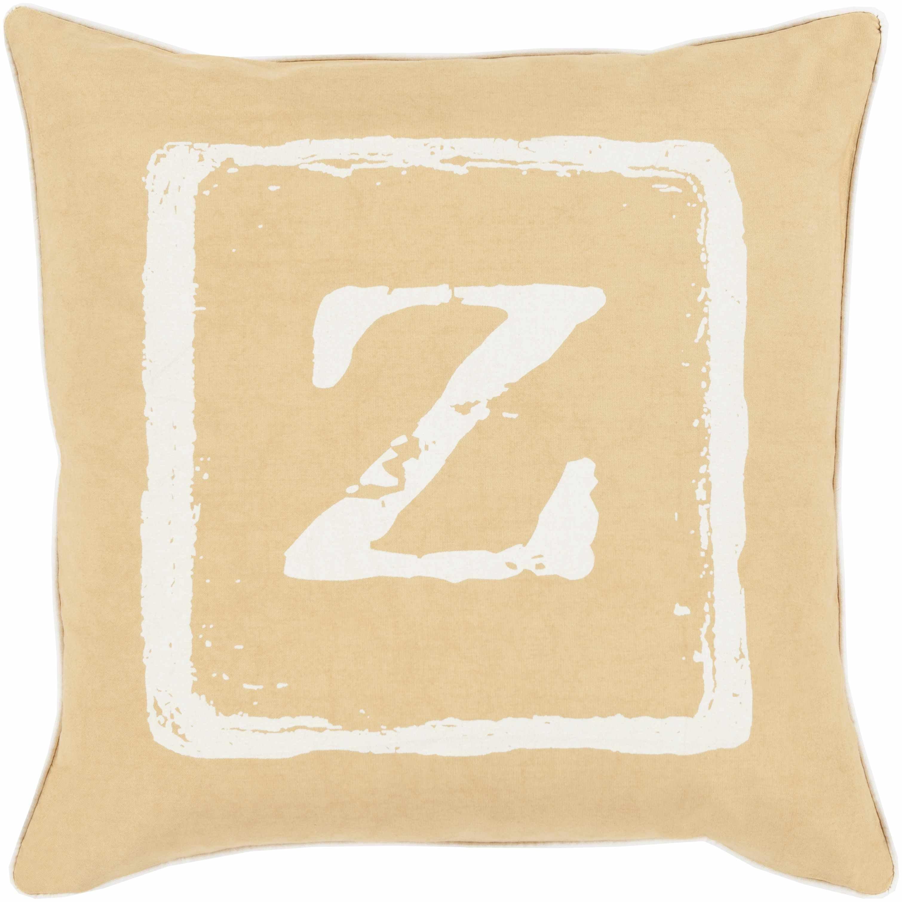 Bulleen Letter Z Throw Pillow - Clearance - PRHOMZ