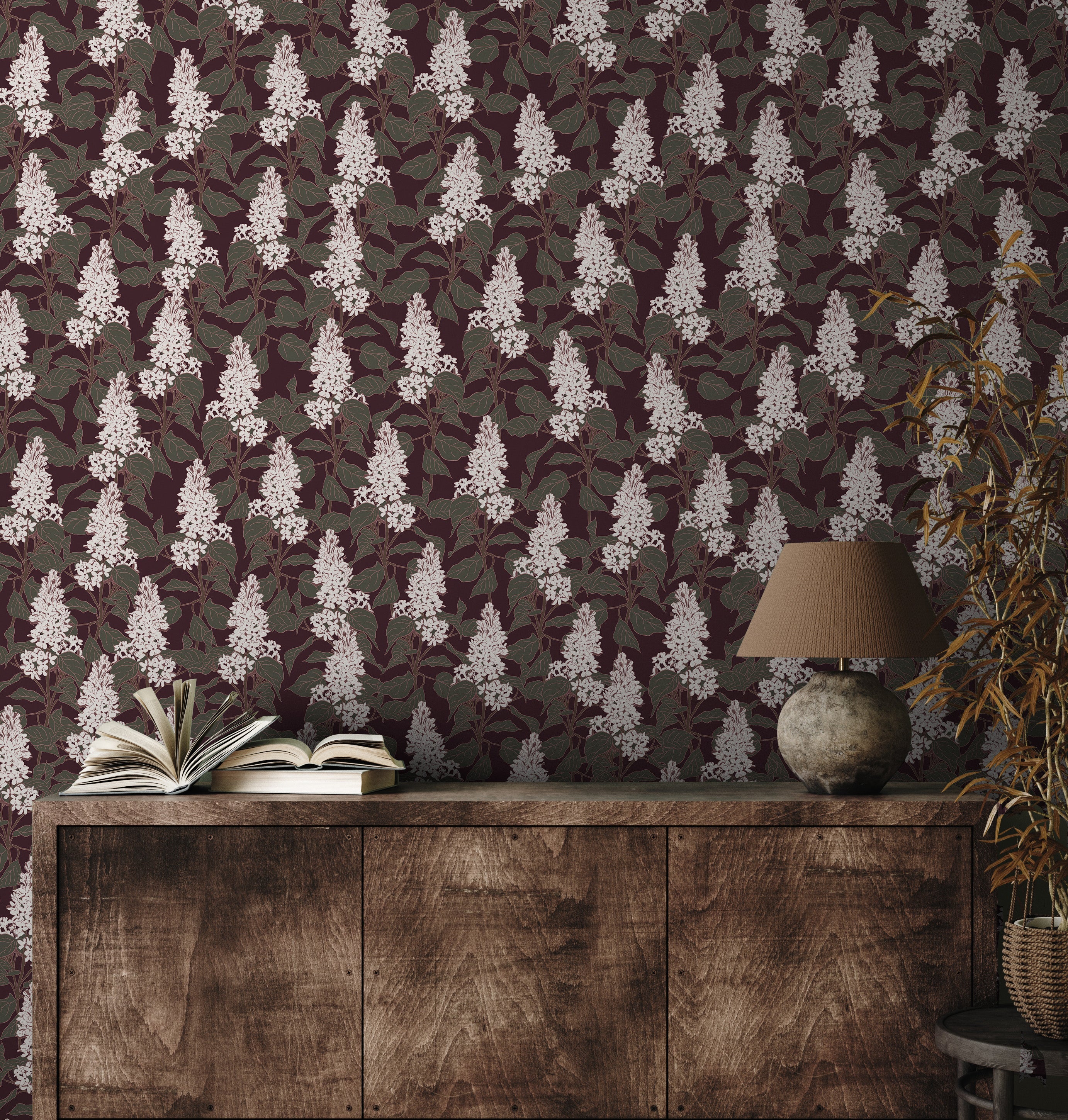 Lilac Wallpaper by Brittany Polatis Design