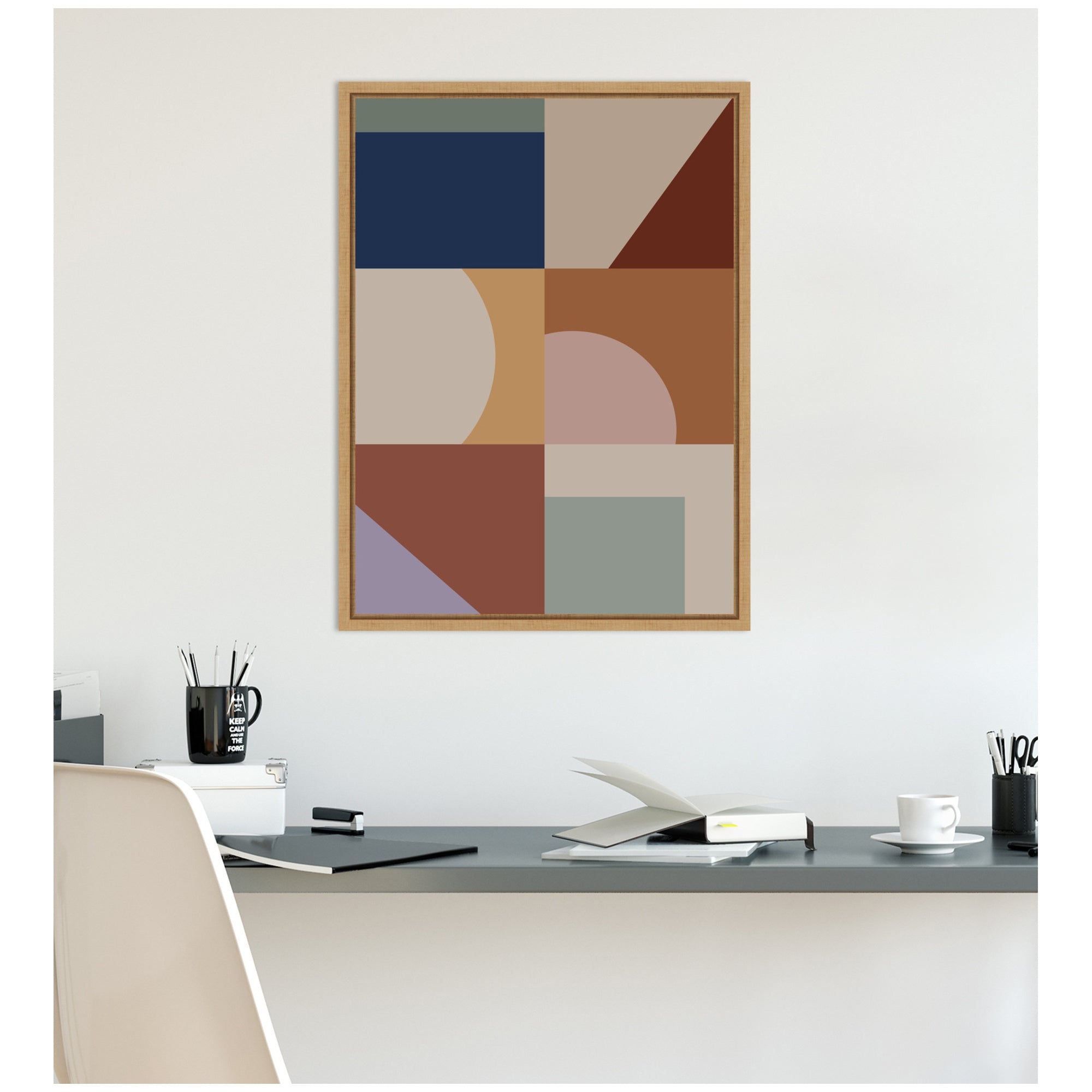 Modern Bohemian Pattern 1 by The Creative Bunch Studio Framed Canvas Wall Art Print