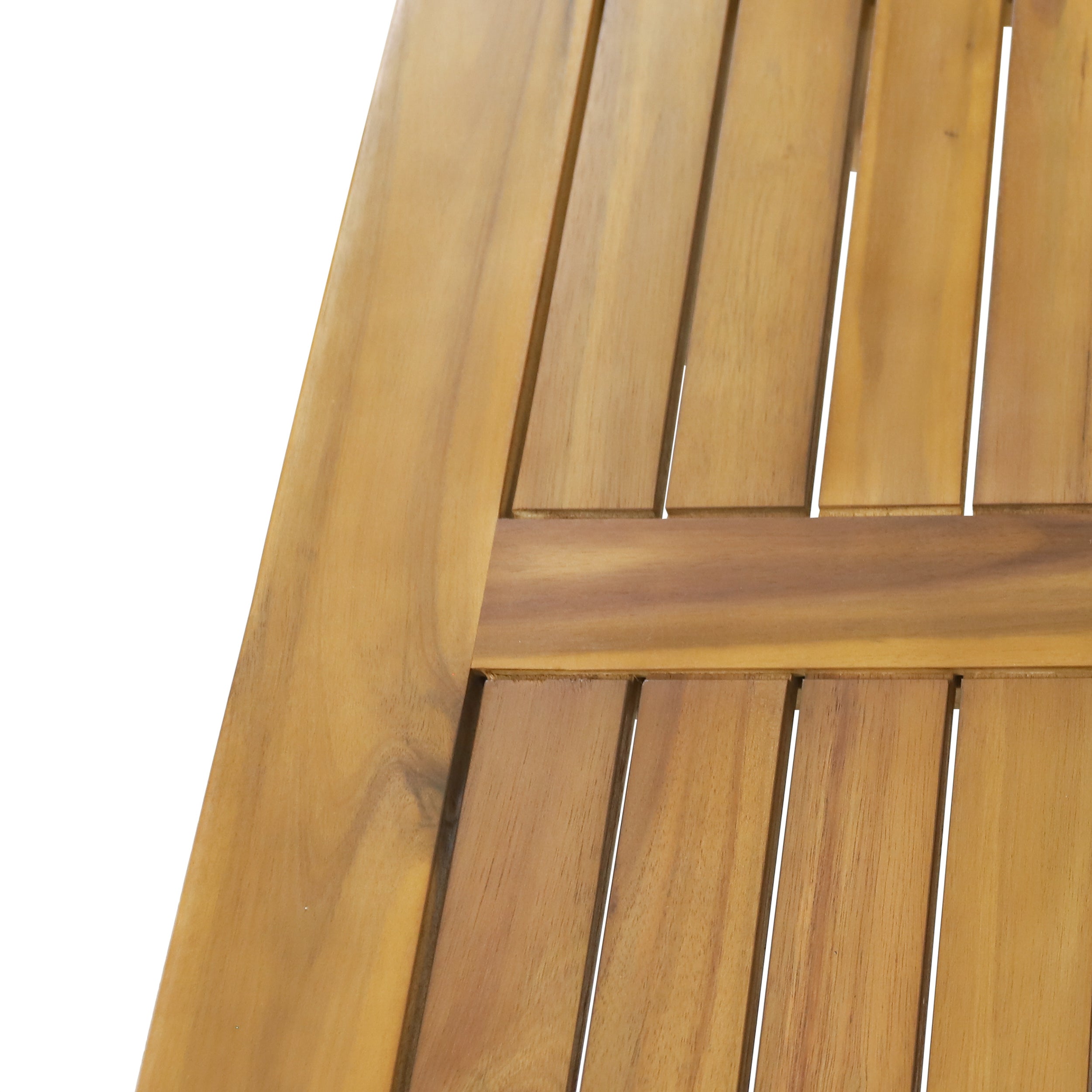 4-Pieces Acacia Wood Patio Furniture Set with Cushions